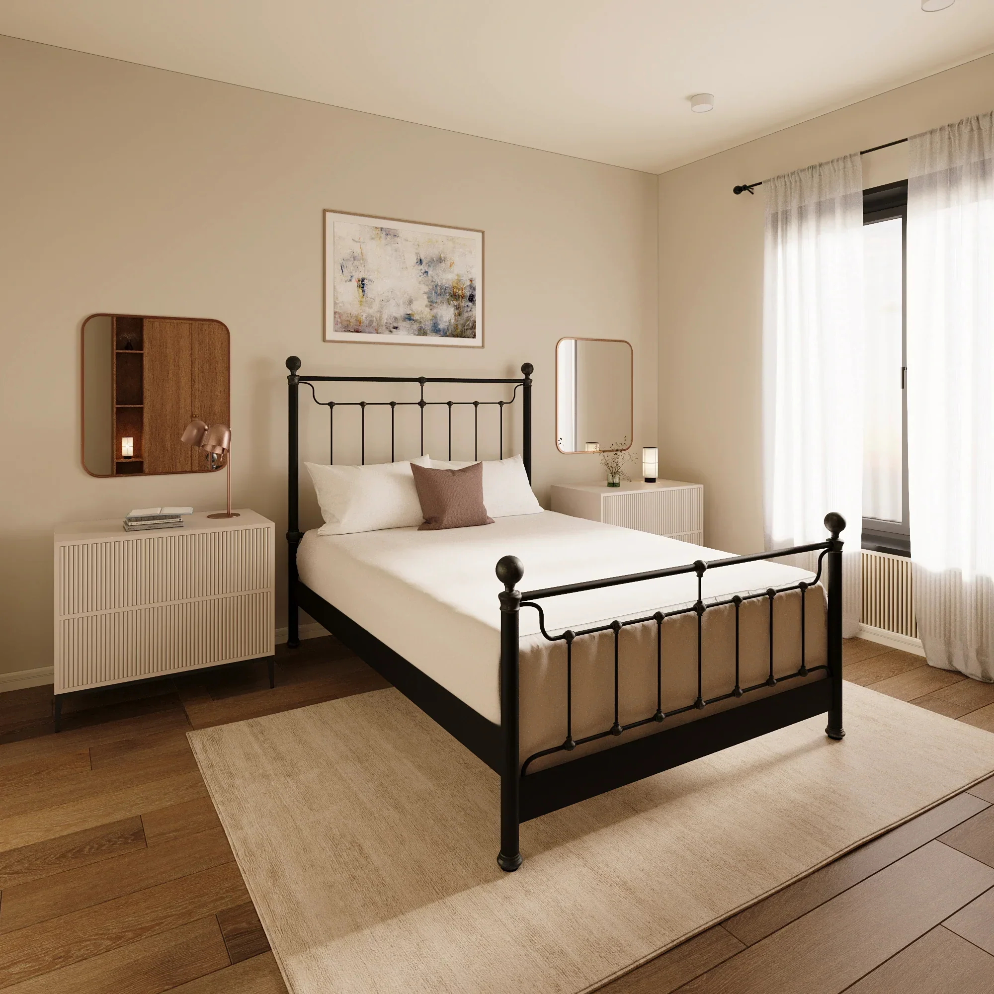 Kenna Bed with Wood Slats - Image 15