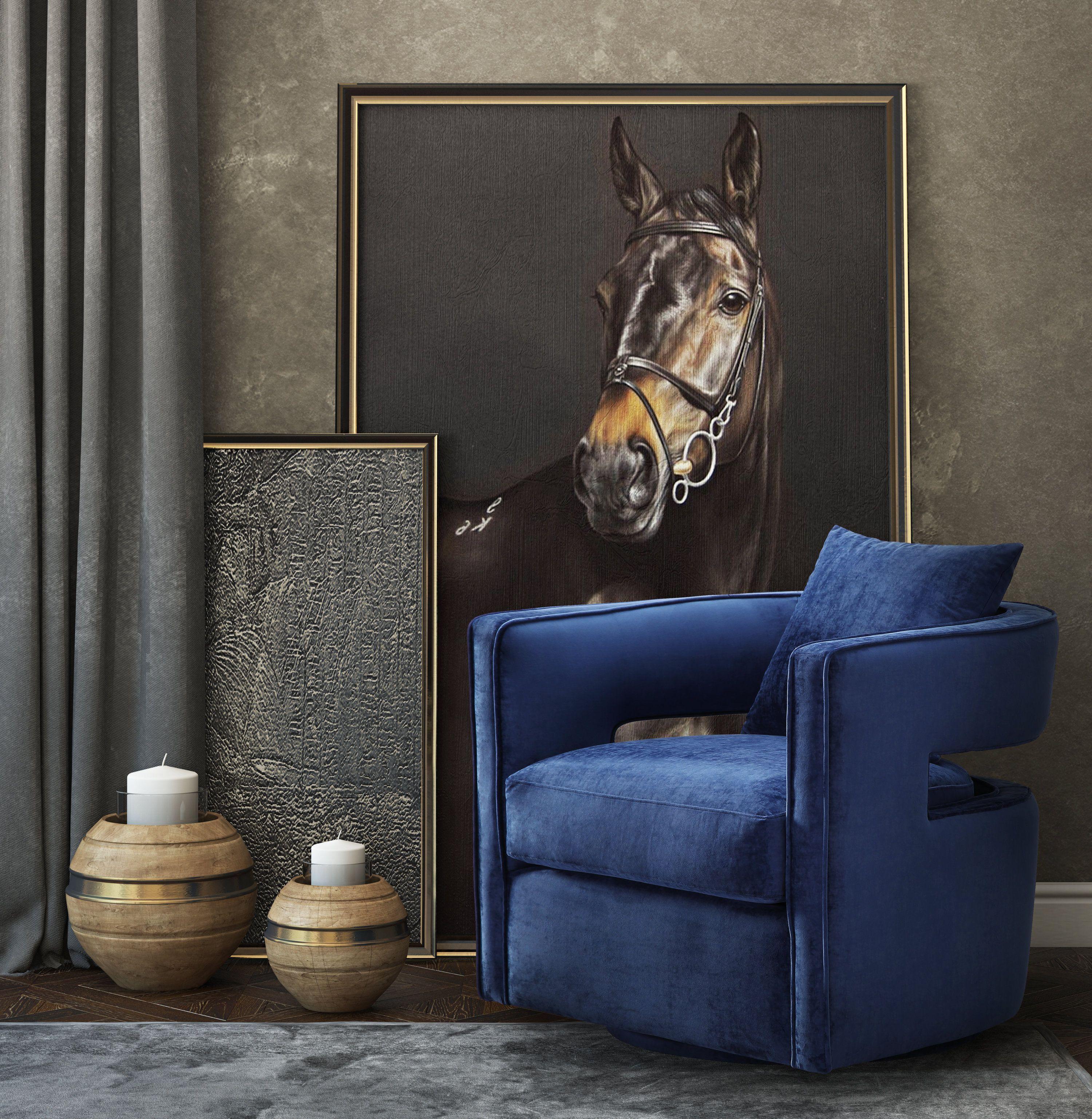 Kennedy Navy Swivel Chair - Image 8