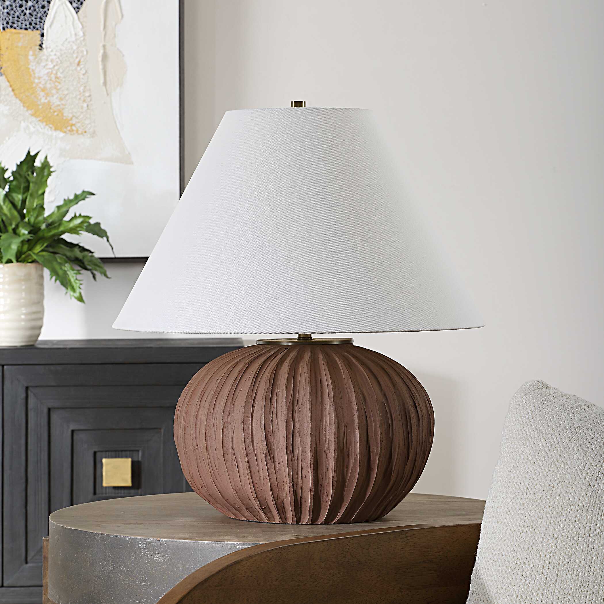 Keoghan Terracotta Table Lamp - Image 3