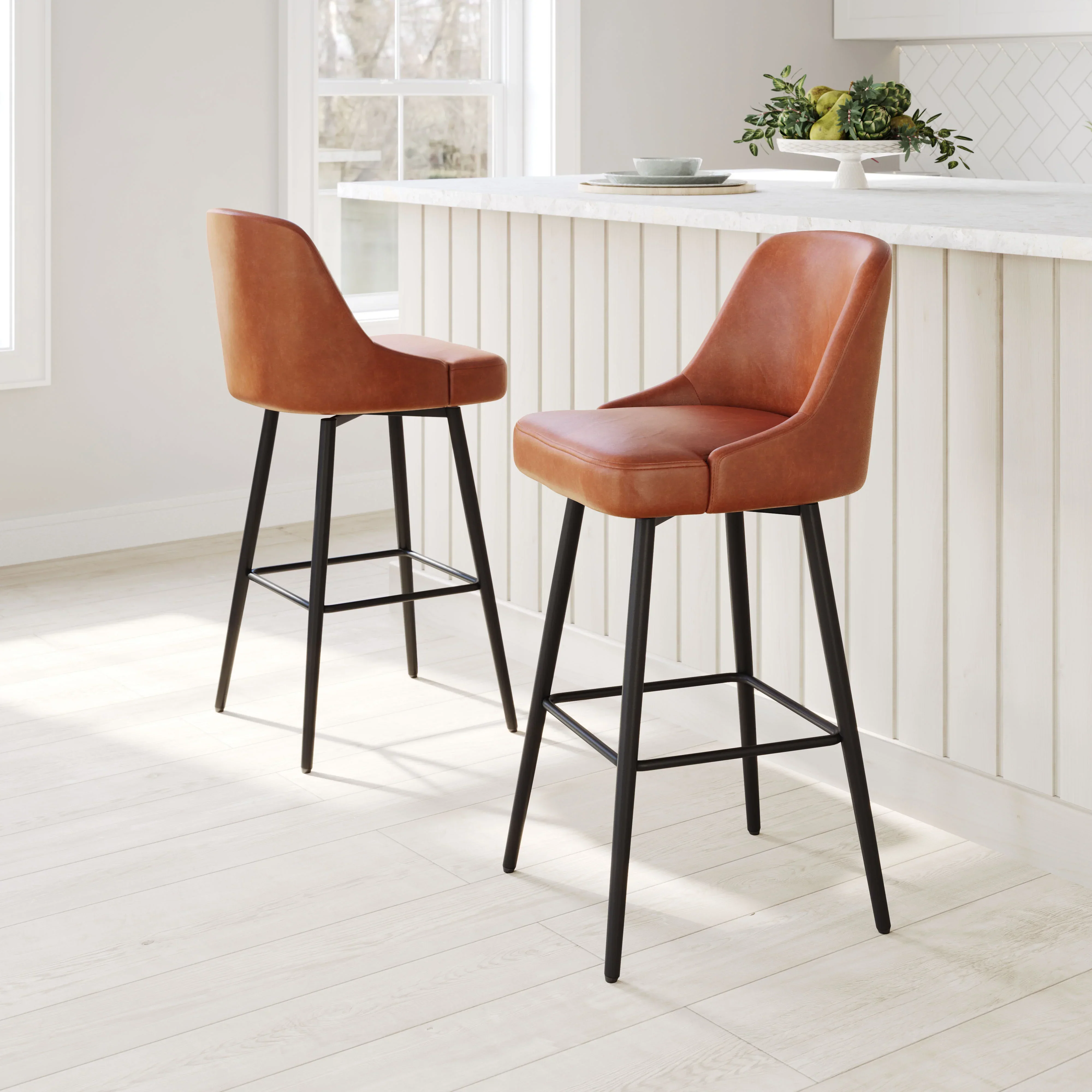 Keppel Swivel Barstool Brown - Image 2