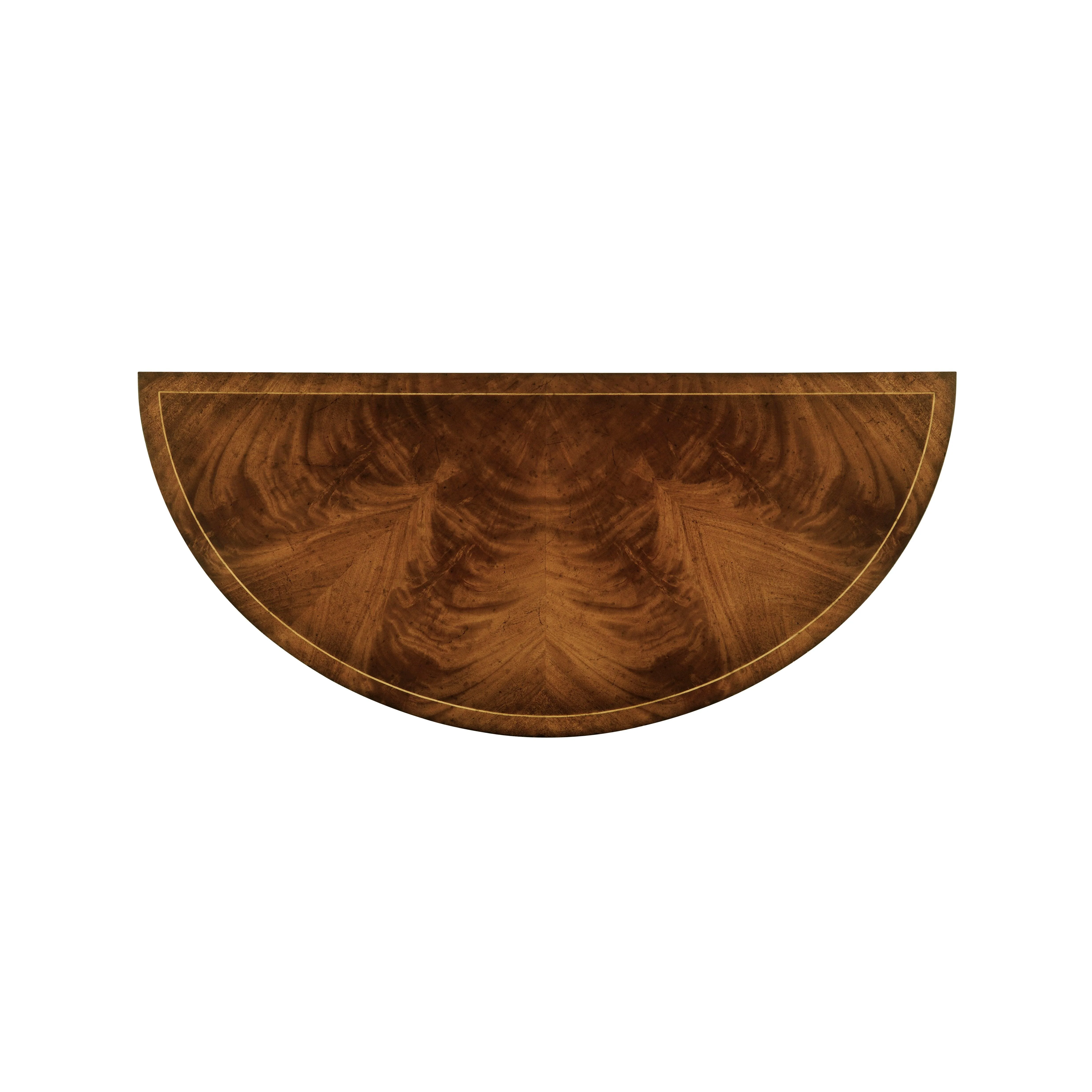 Knightsbridge Biedermeier Mahogany Demilune Cabinet - Image 5