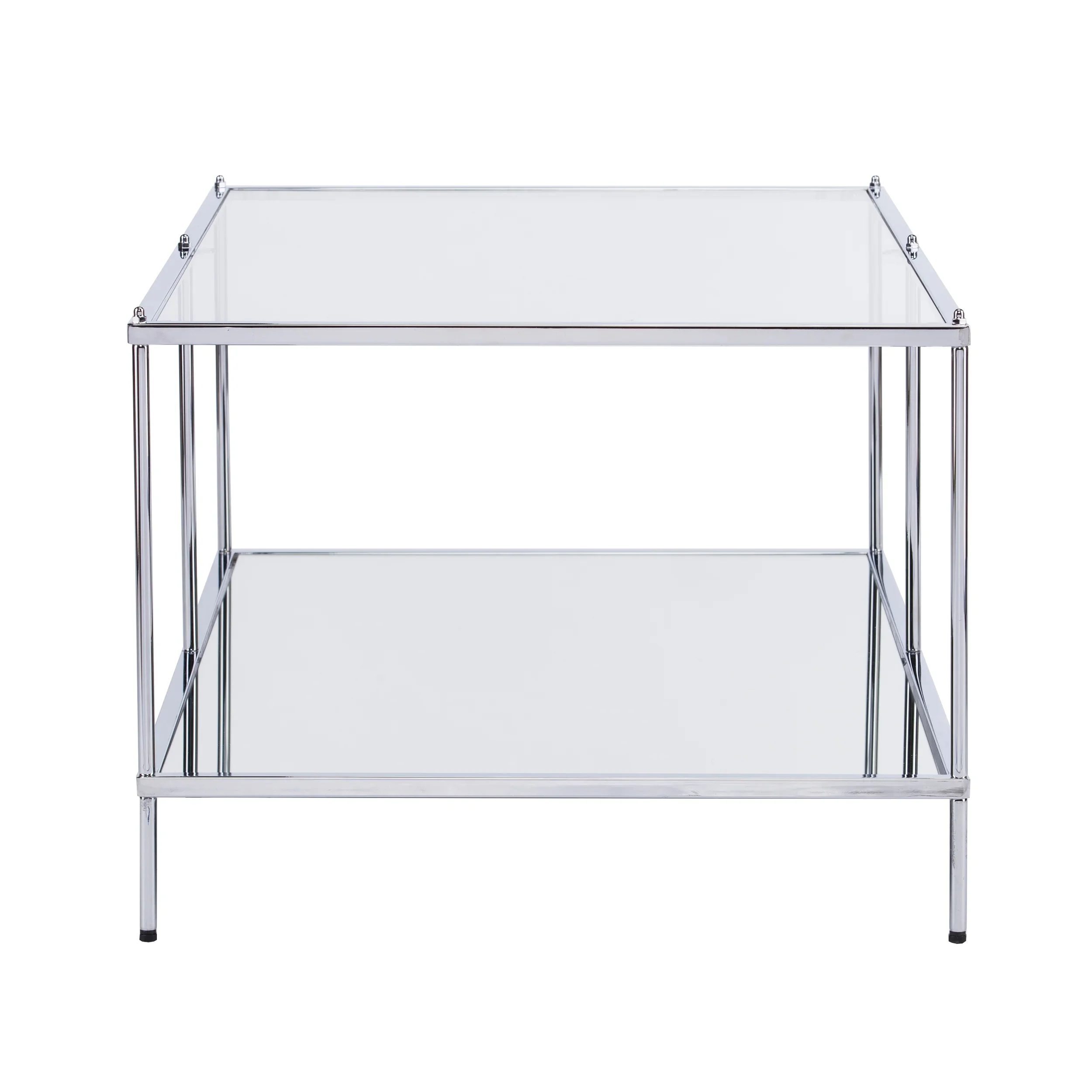 Knox Glam Mirrored Cocktail Table - Chrome - Image 4