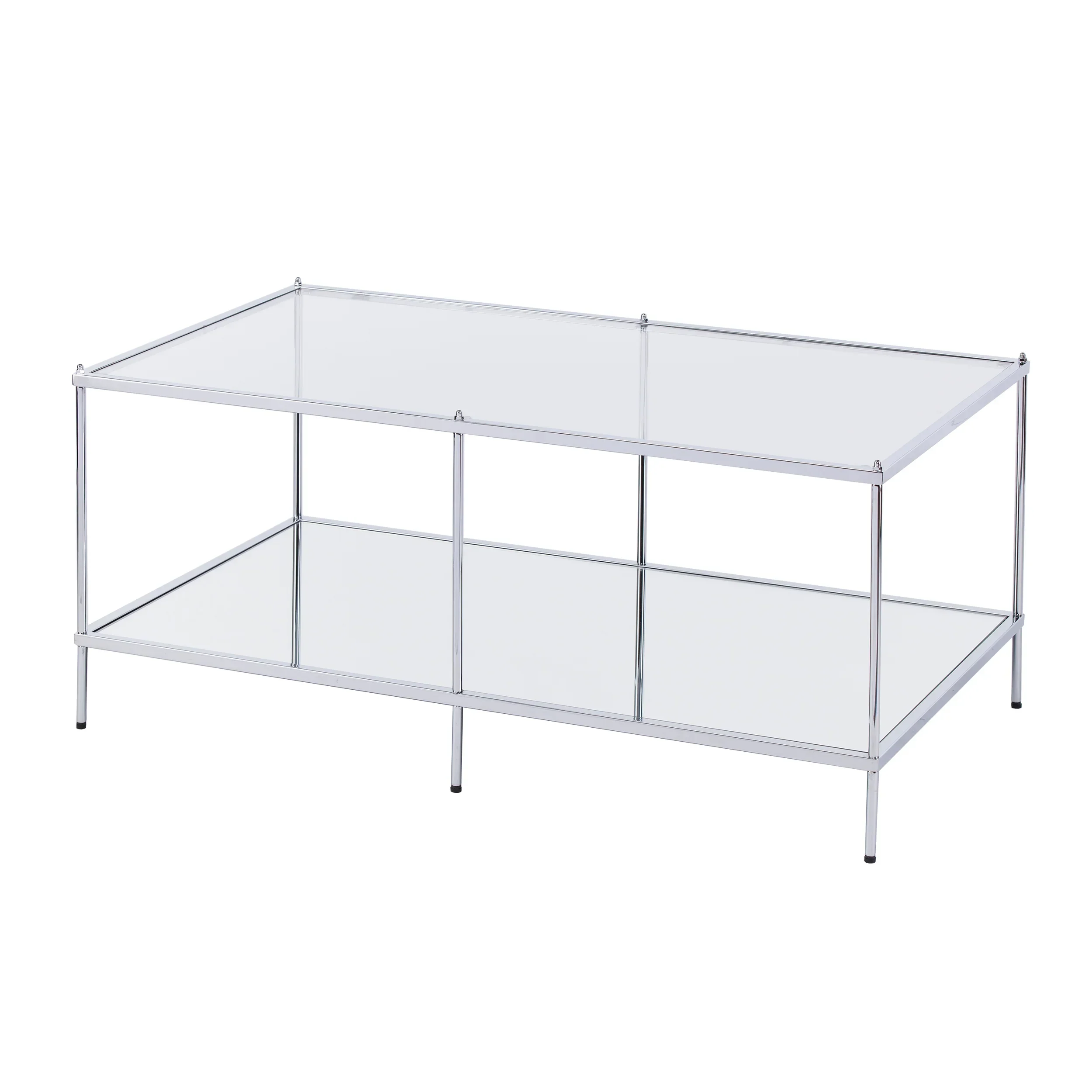 Knox Glam Mirrored Cocktail Table - Chrome - Image 6