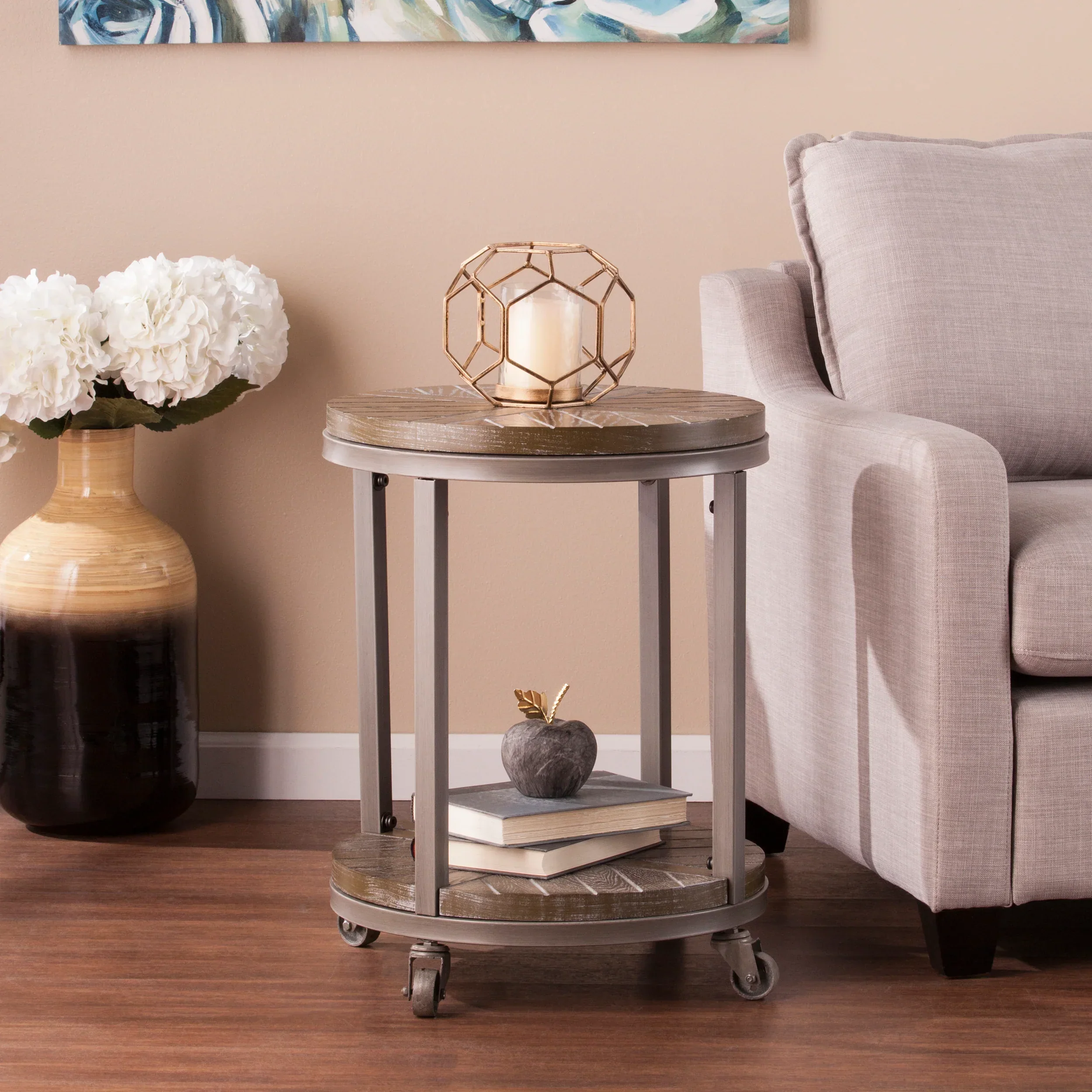 Konya Urban Industrial Round End Table - Image 2