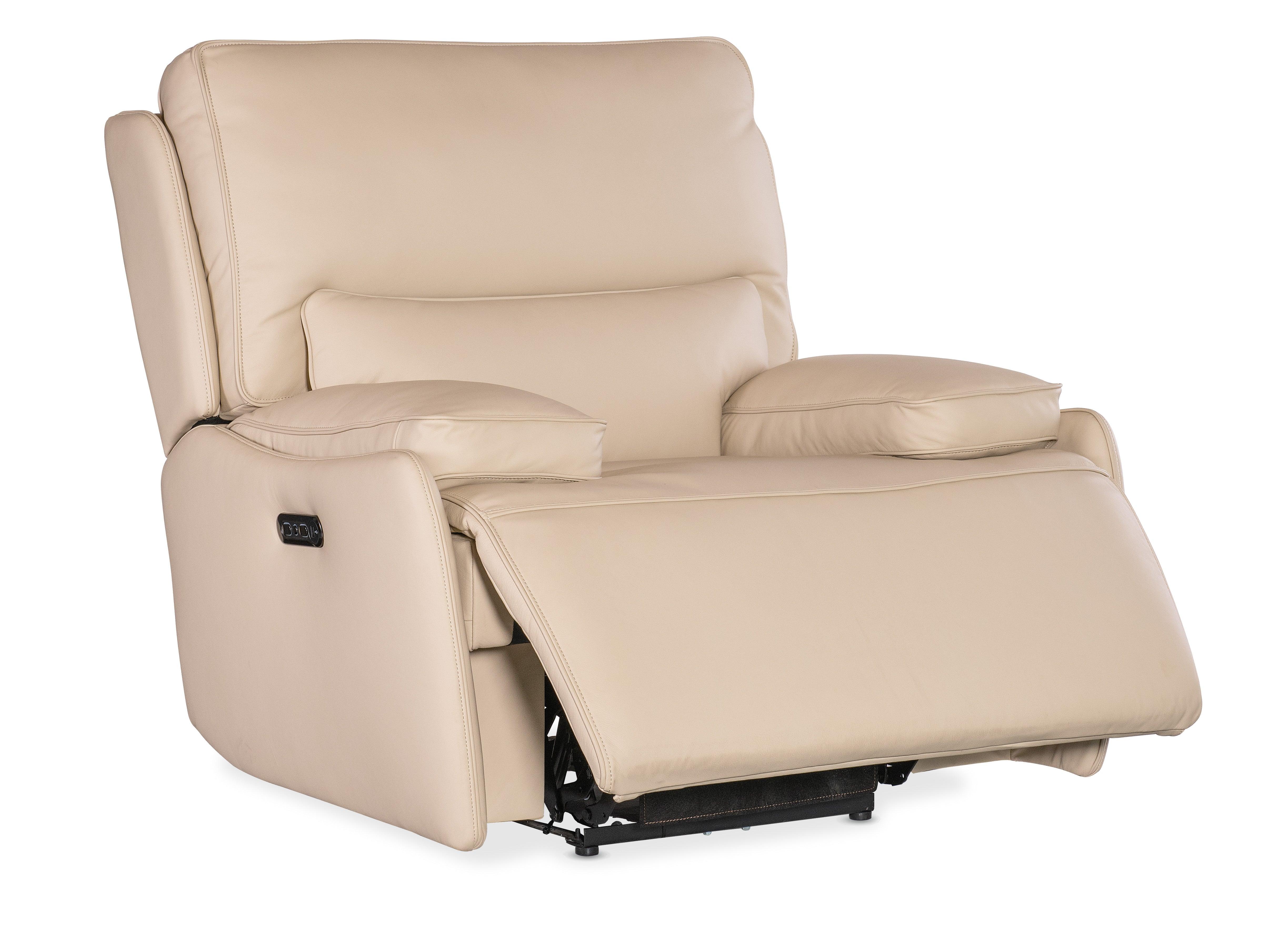 Kramer Zero Gravity Power Recliner w/ Power Headrest - Beige - Image 4