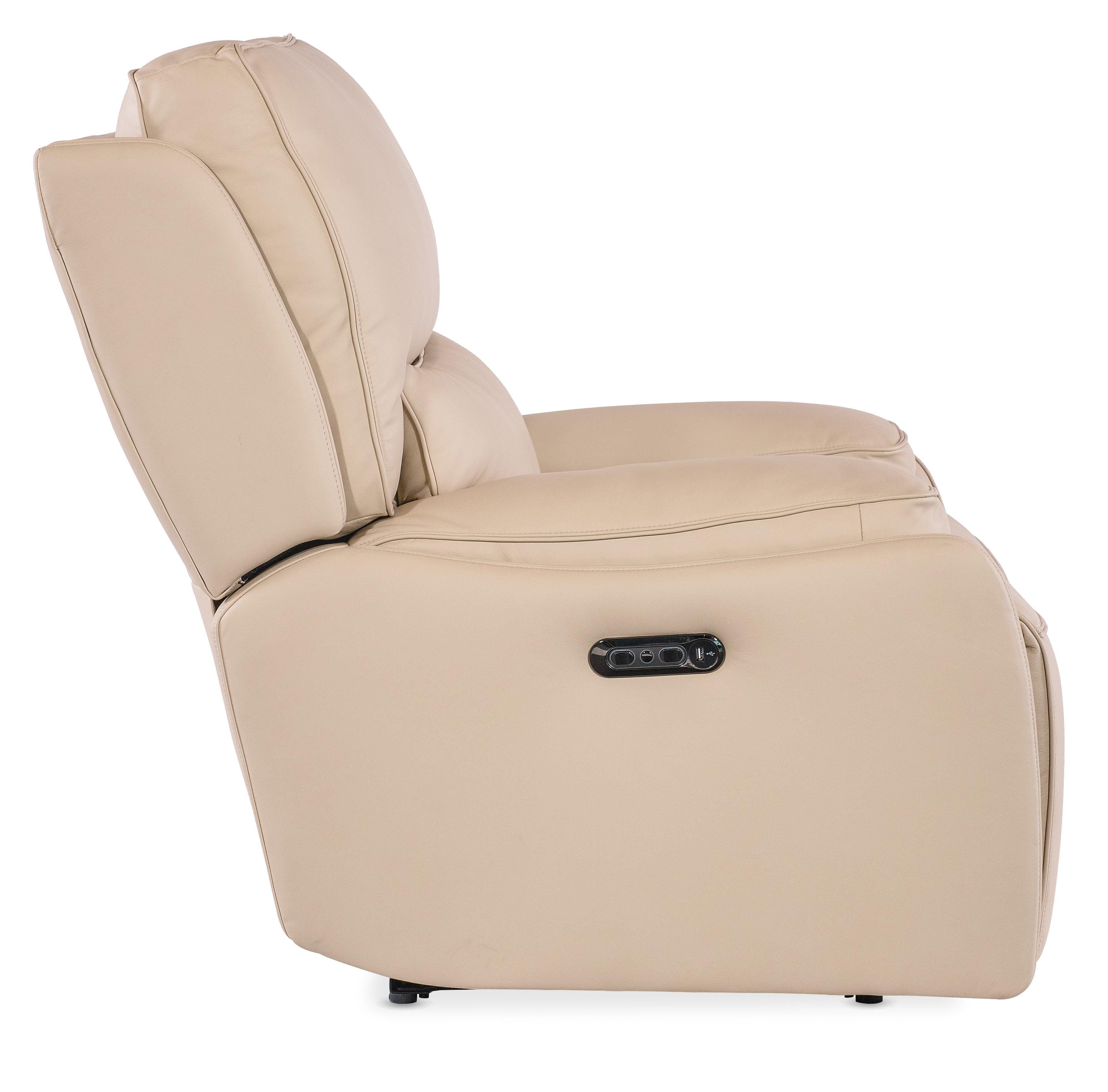 Kramer Zero Gravity Power Recliner w/ Power Headrest - Beige - Image 5
