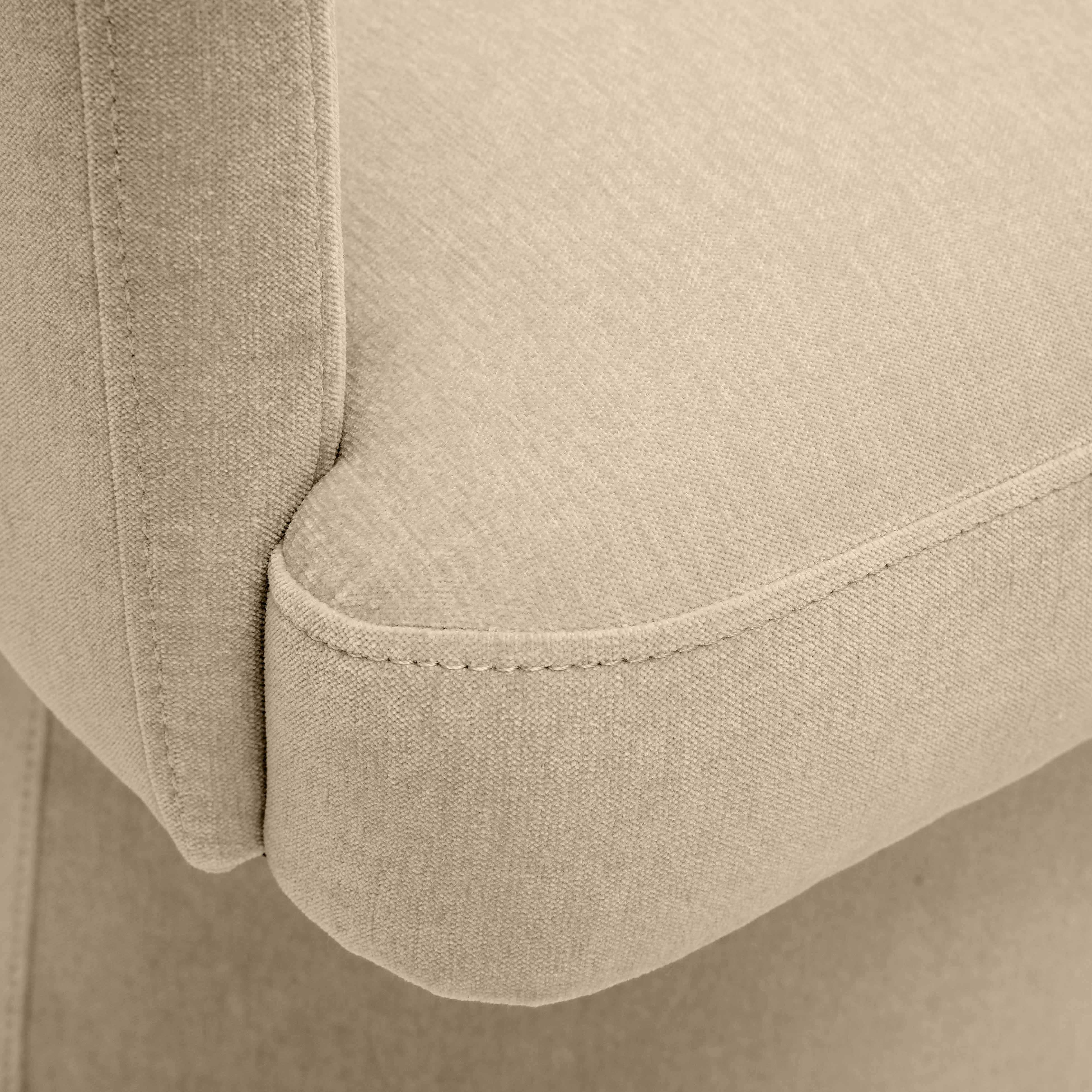 Kristen Taupe Upcycled Chenille Rolling Desk Chair - Image 5