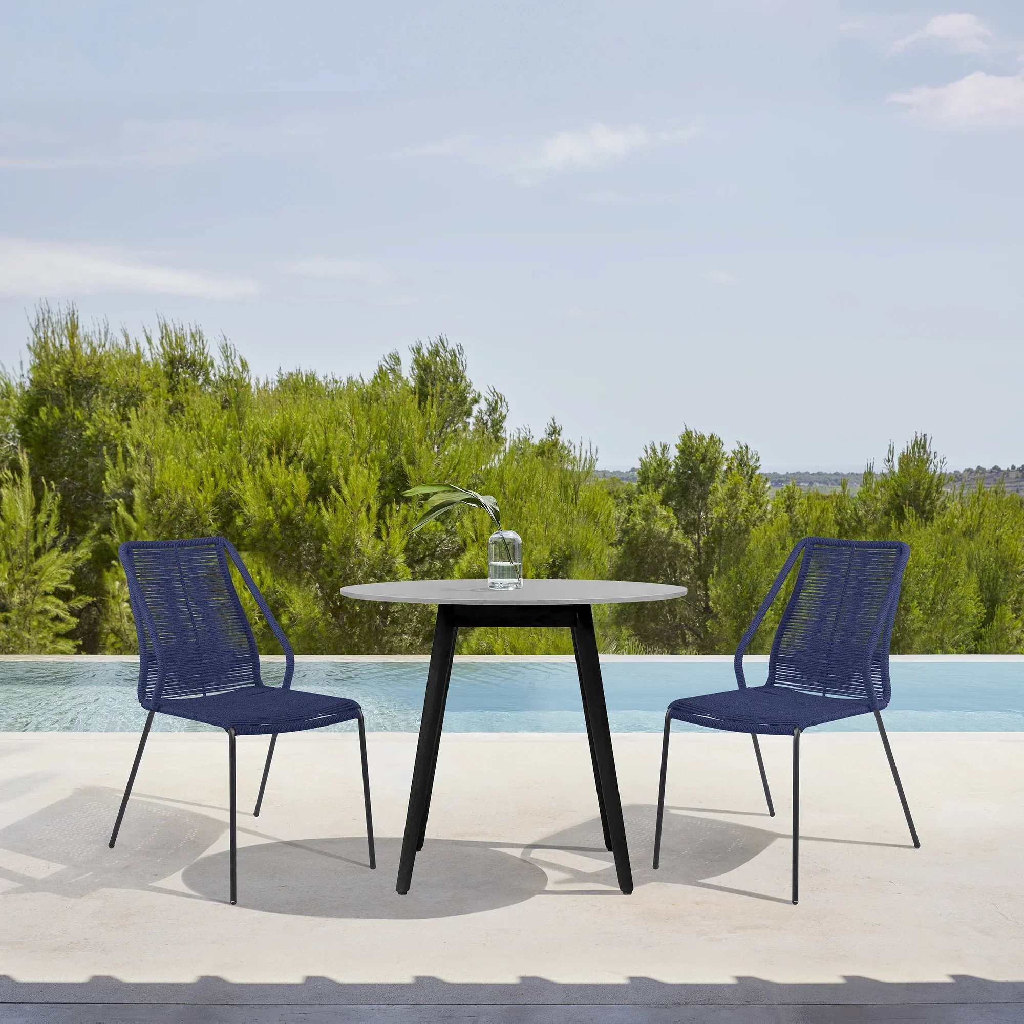 Kylie and Clip 3 Piece Outdoor Patio 36" Dining Set - Image 15