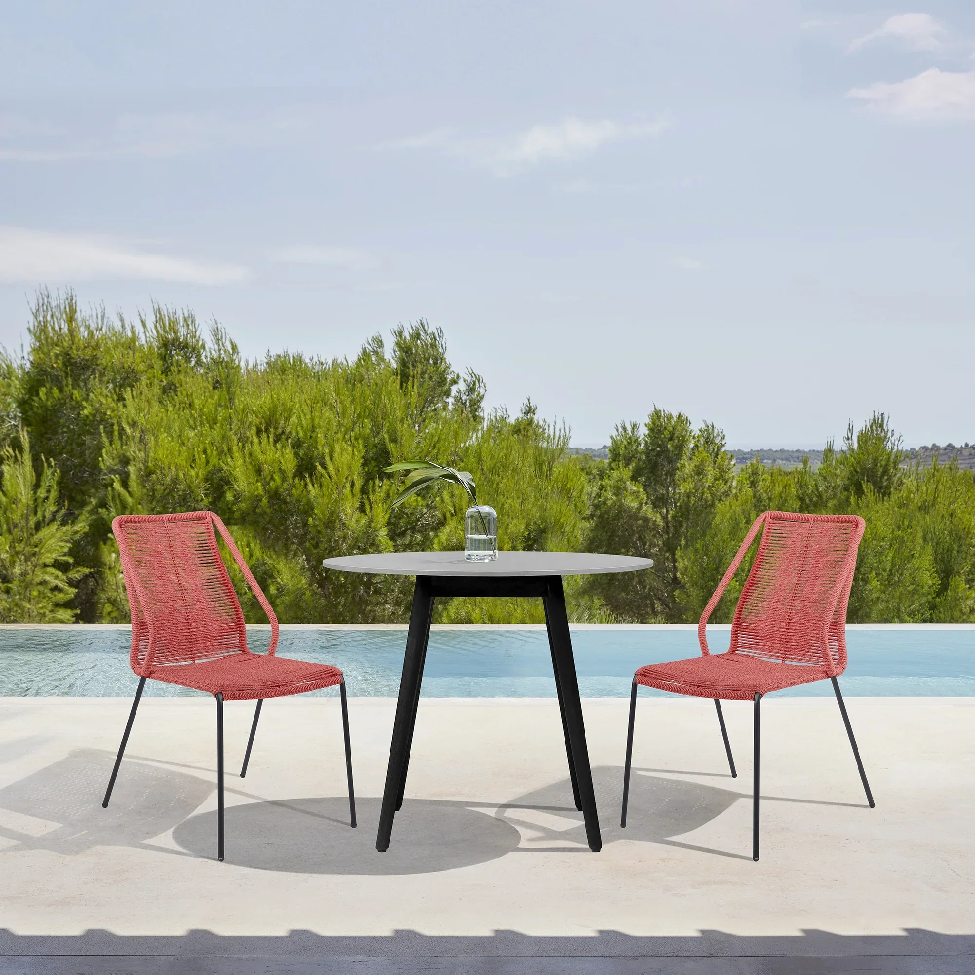 Kylie and Clip 3 Piece Outdoor Patio 36" Dining Set - Image 28