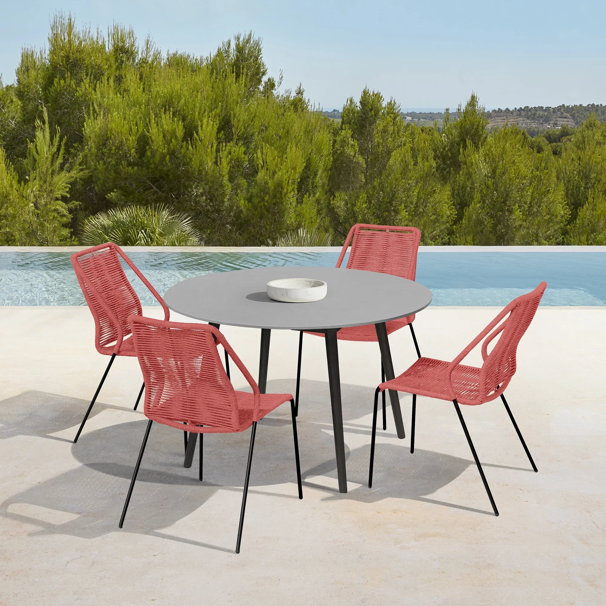 Kylie and Clip Outdoor Patio 5 Piece Dining Set - Image 40