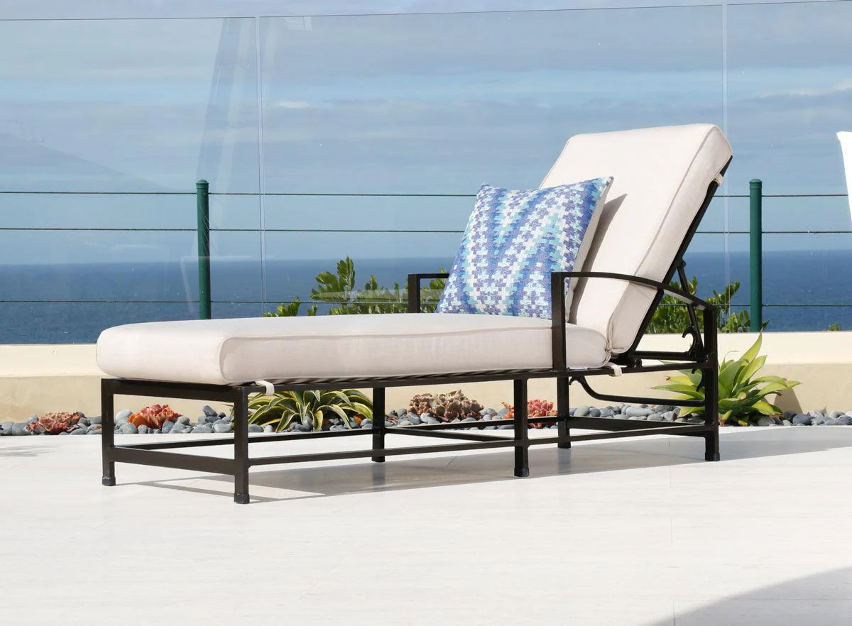 La Jolla Chaise in Canvas Flax w/ Self Welt - Image 2