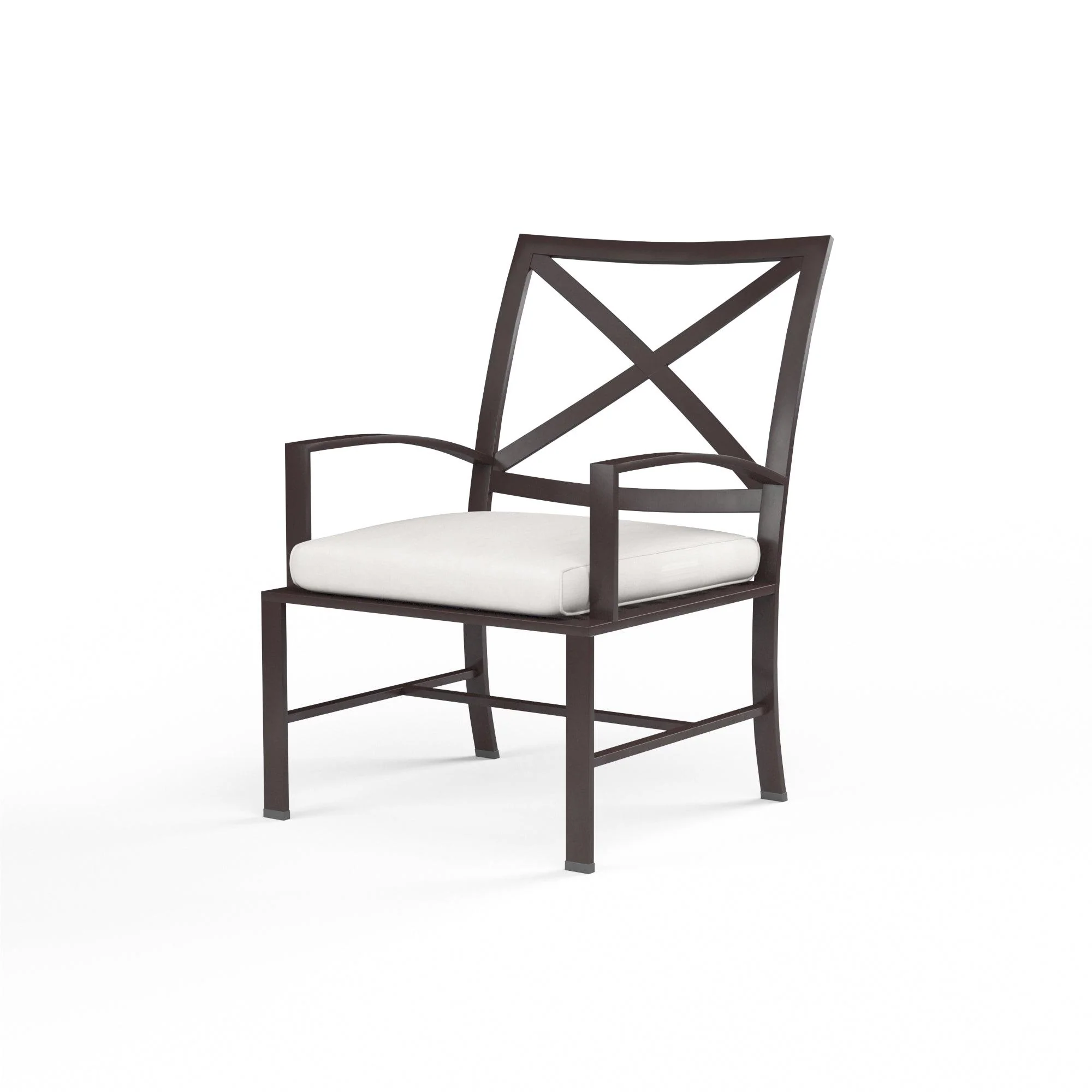 La Jolla Dining Chair in Canvas Flax w/ Self Welt