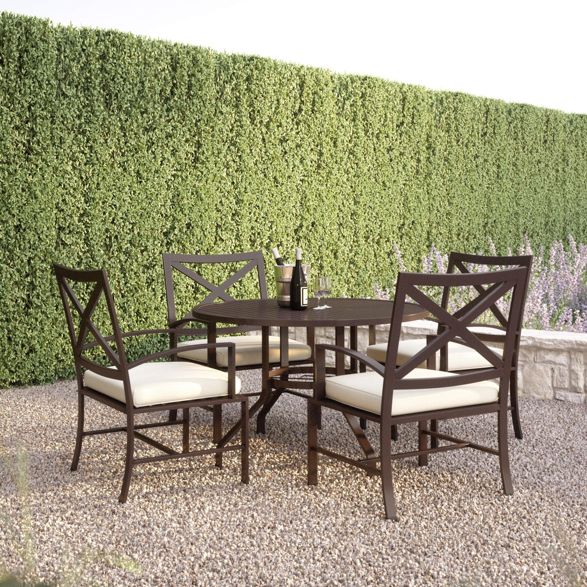 La Jolla Dining Chair in Canvas Flax w/ Self Welt - Image 2