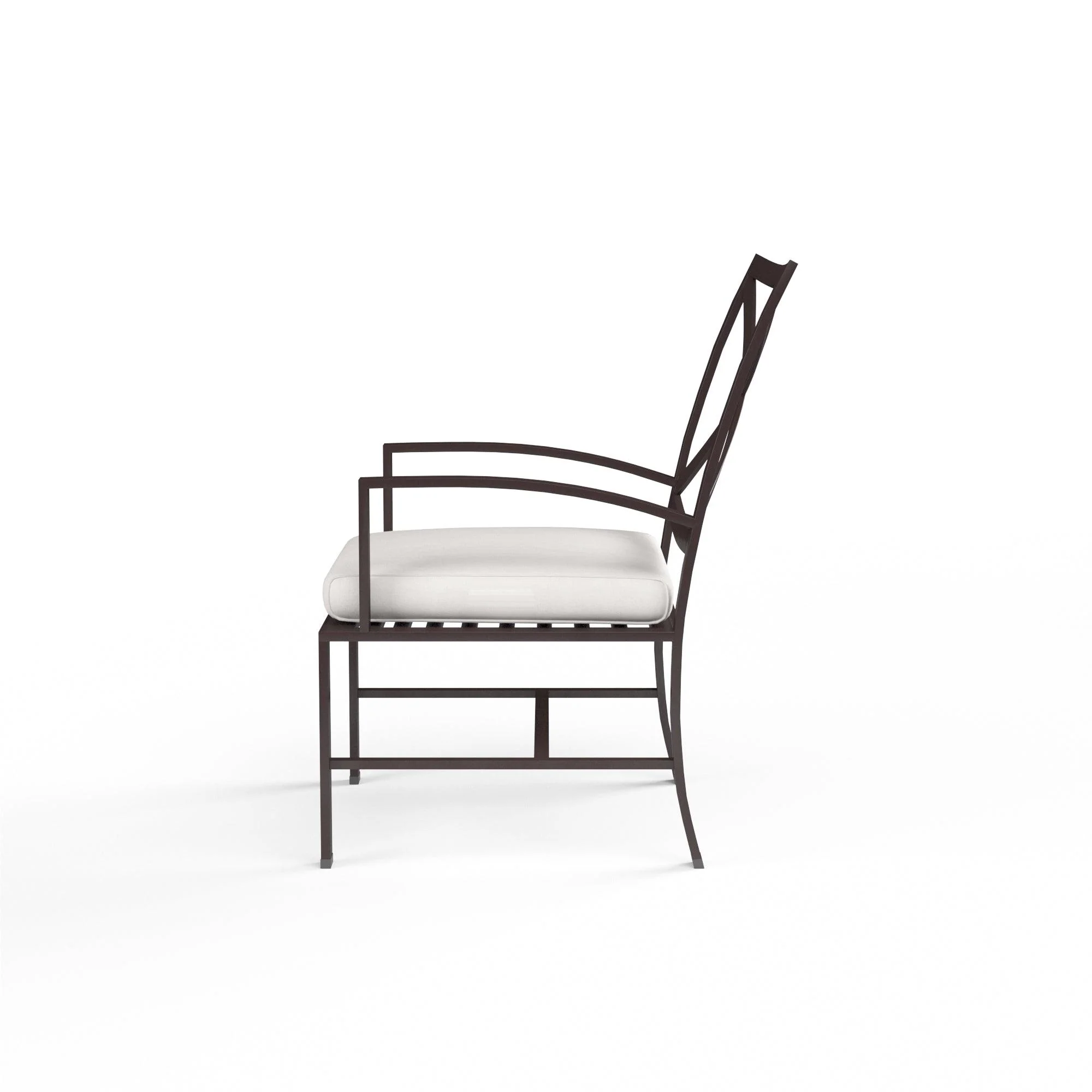 La Jolla Dining Chair in Canvas Flax w/ Self Welt - Image 3