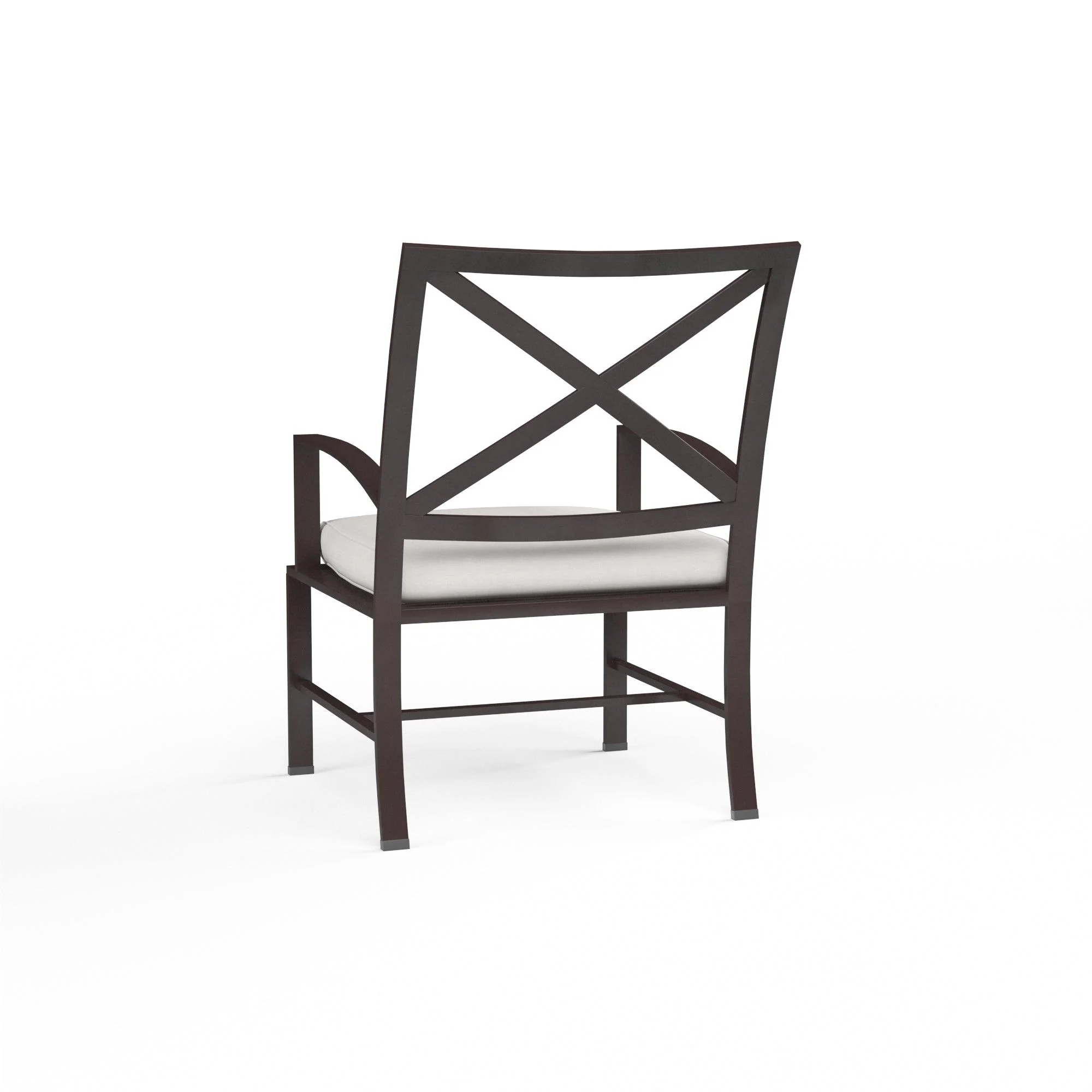 La Jolla Dining Chair in Canvas Flax w/ Self Welt - Image 4