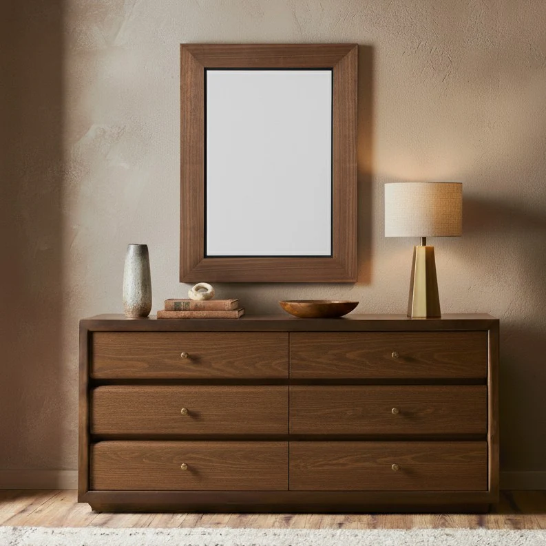 Lacarlo Rectangle Wood Mirror - Image 2
