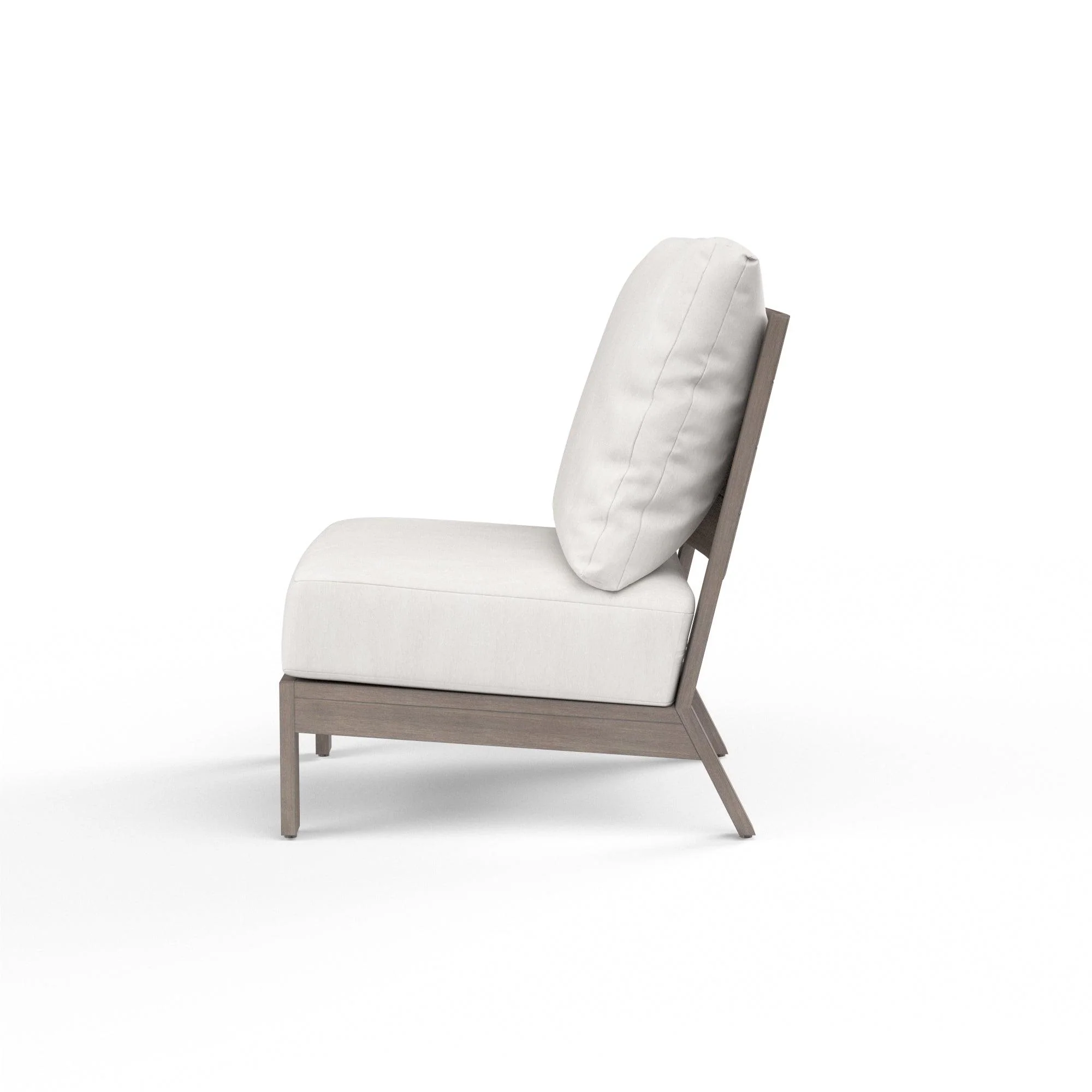Laguna Armless Club in Canvas Flax, No Welt - Image 3