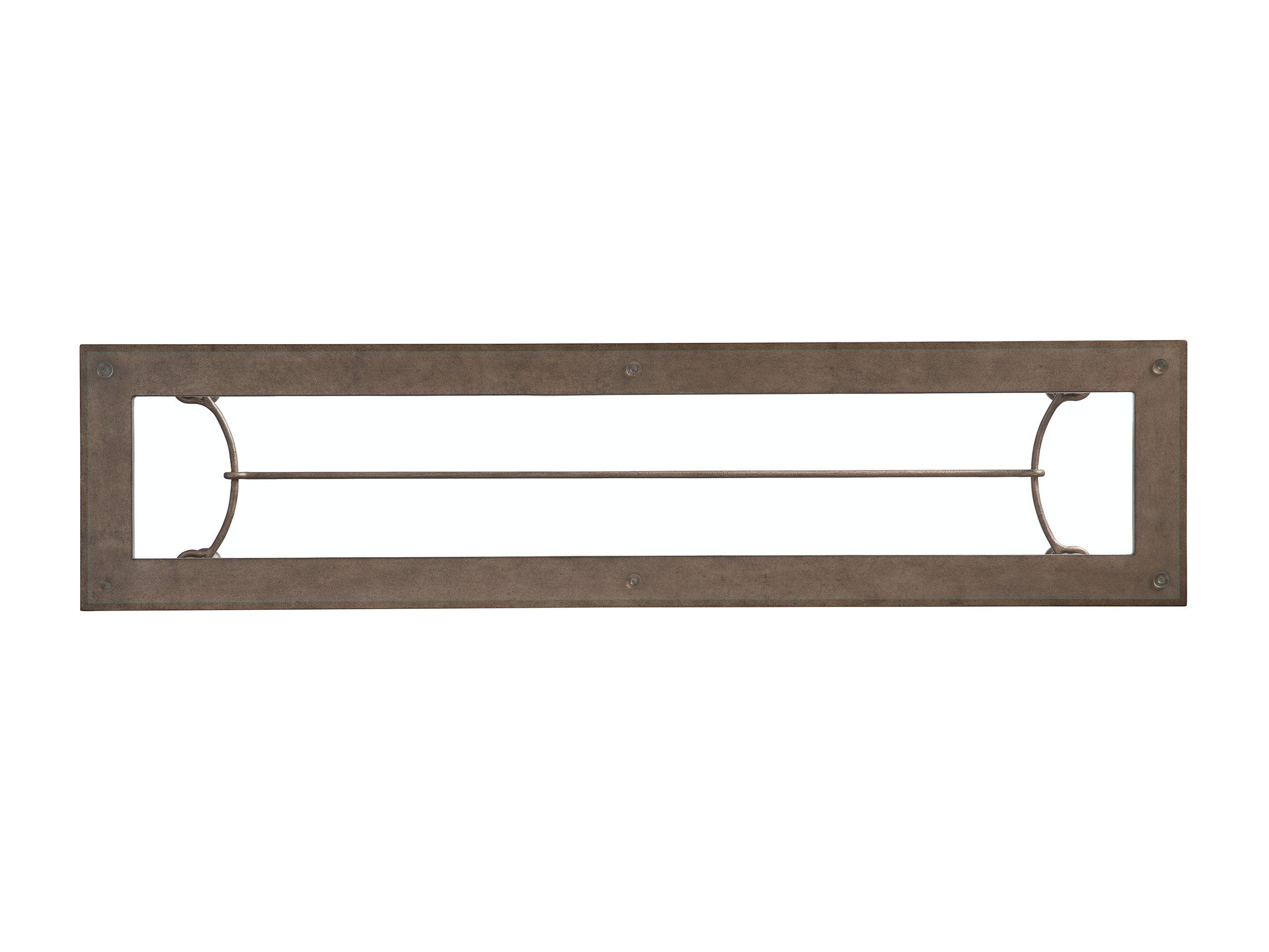 Laguna Bluff Metal And Glass Console - Image 3