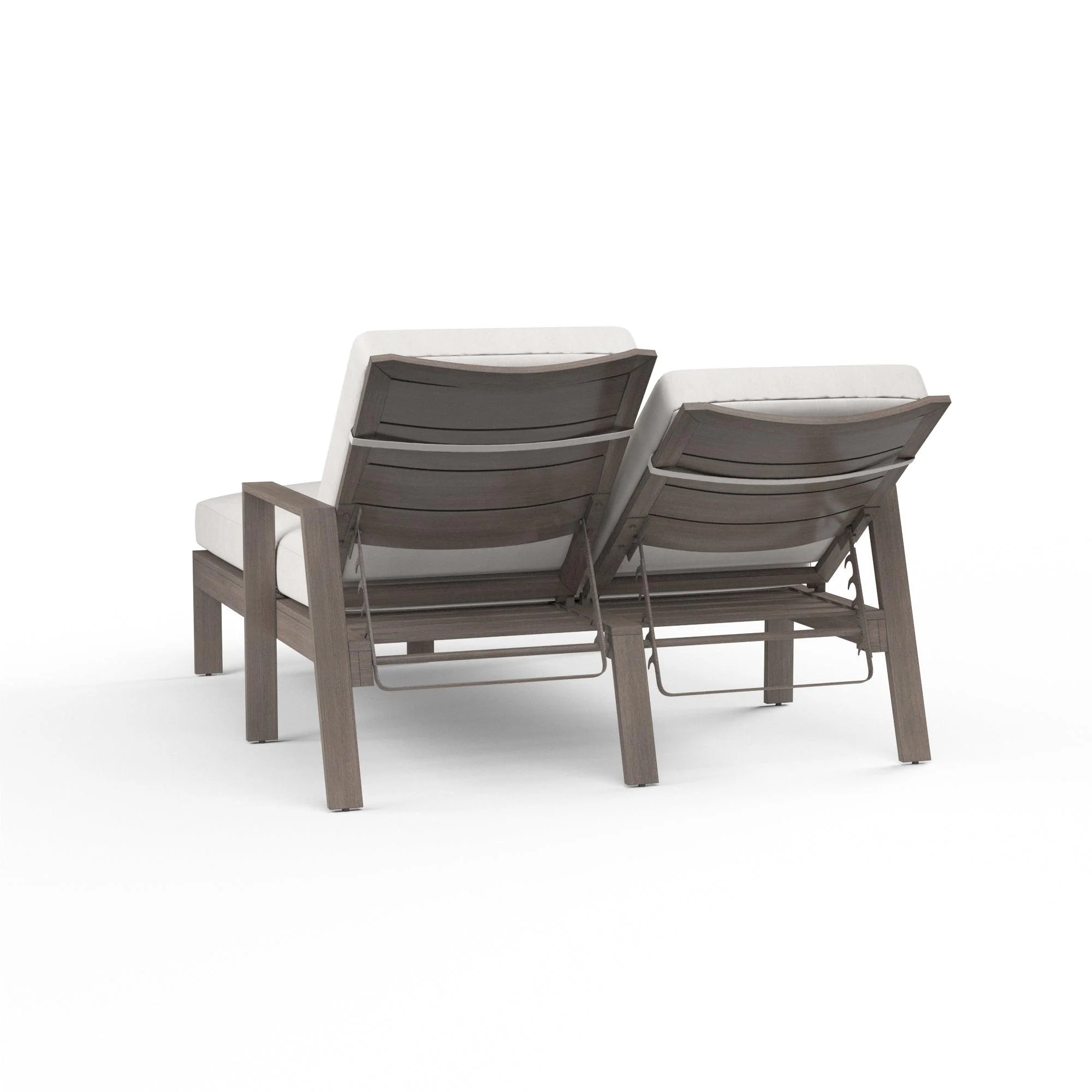 Laguna Double Chaise Lounge in Canvas Flax, No Welt - Image 3