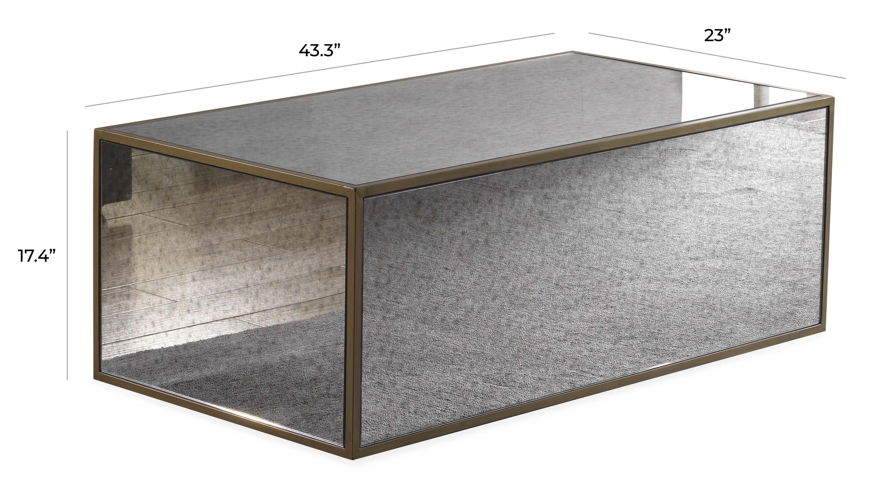 Lana Mirrored Coffee Table - Image 9