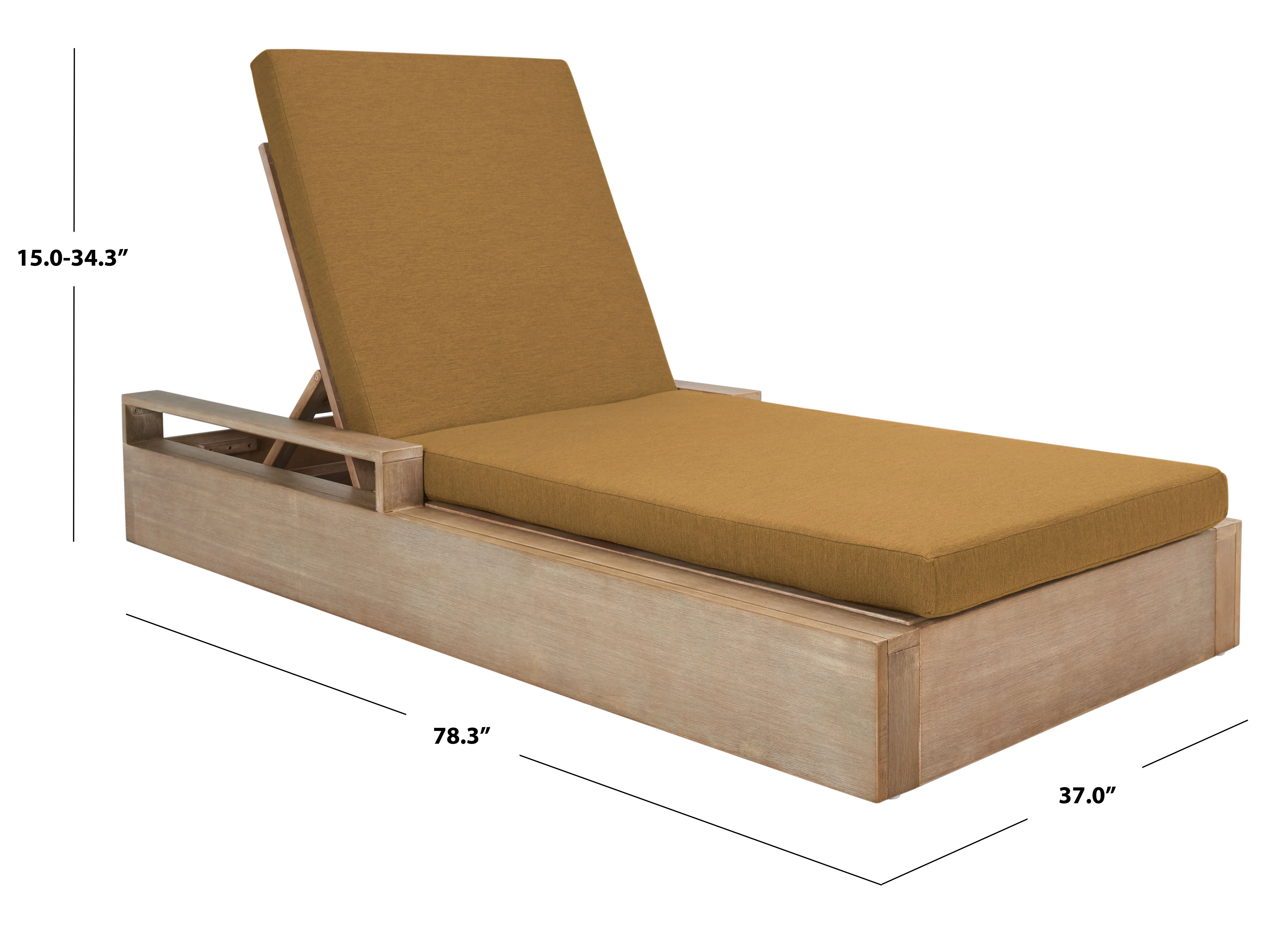 Lanai Wood Chaise Lounge Chair - Image 15