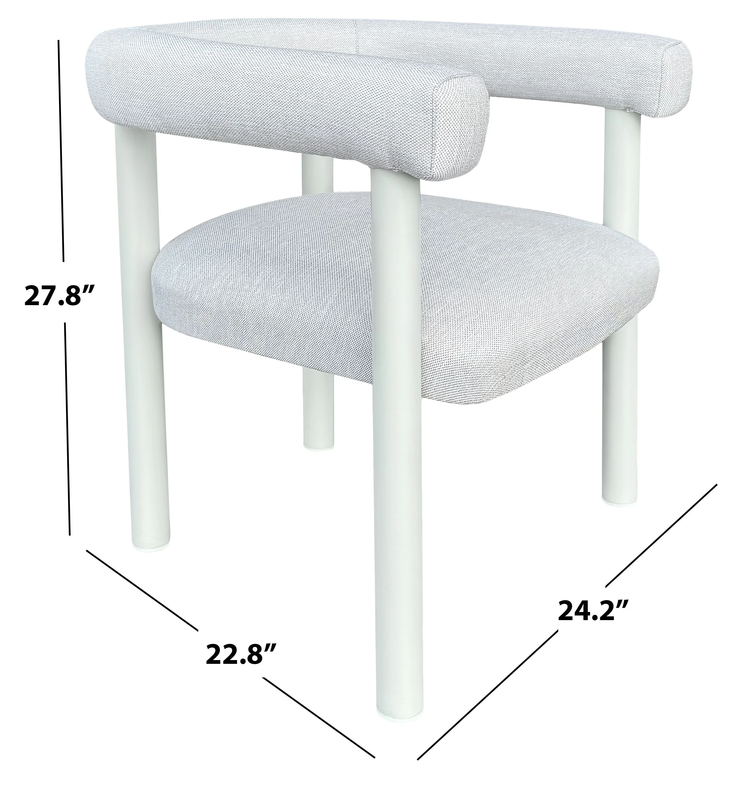 Larissa Patio Dining Chair - Image 5