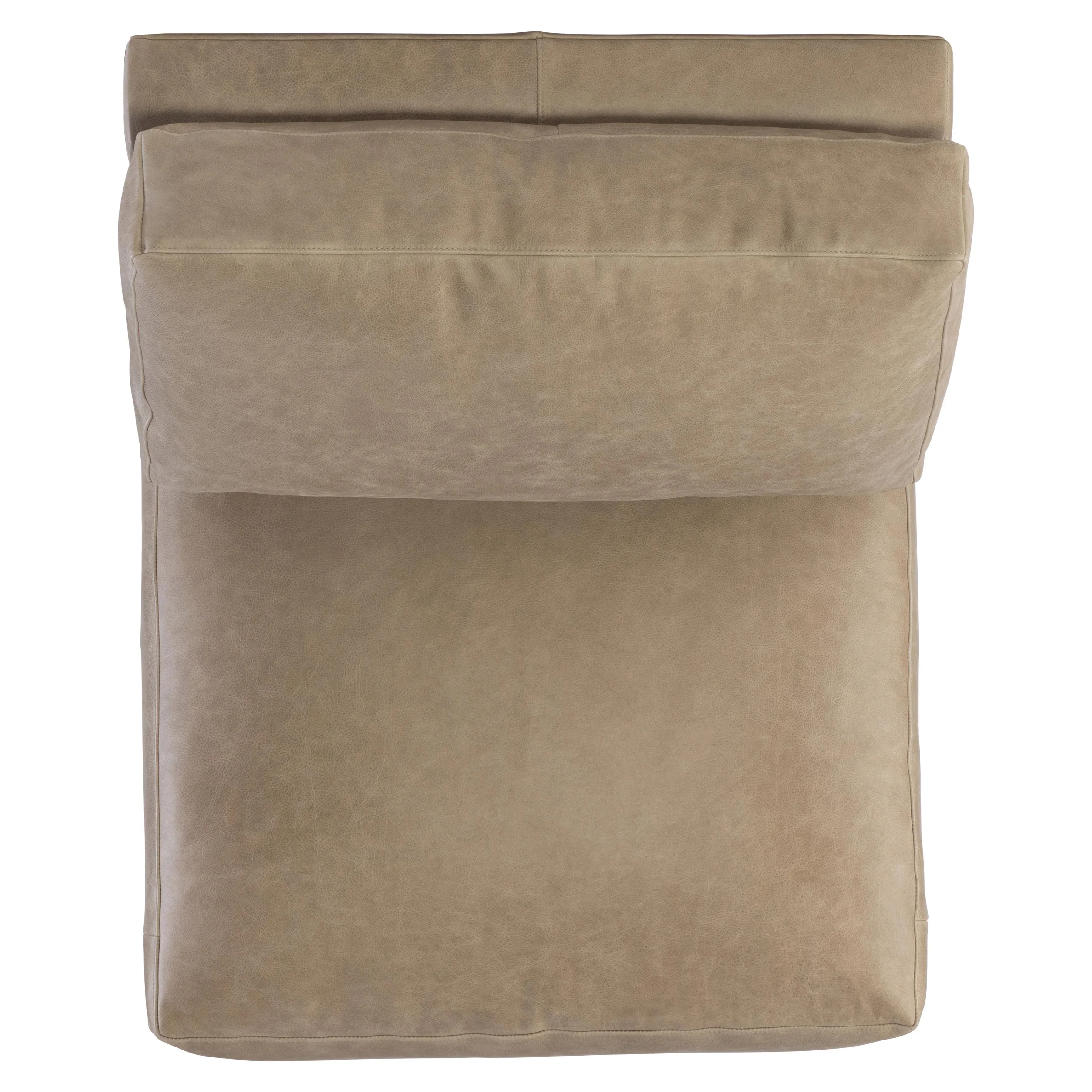 Lars Leather Armless Chair - Image 4