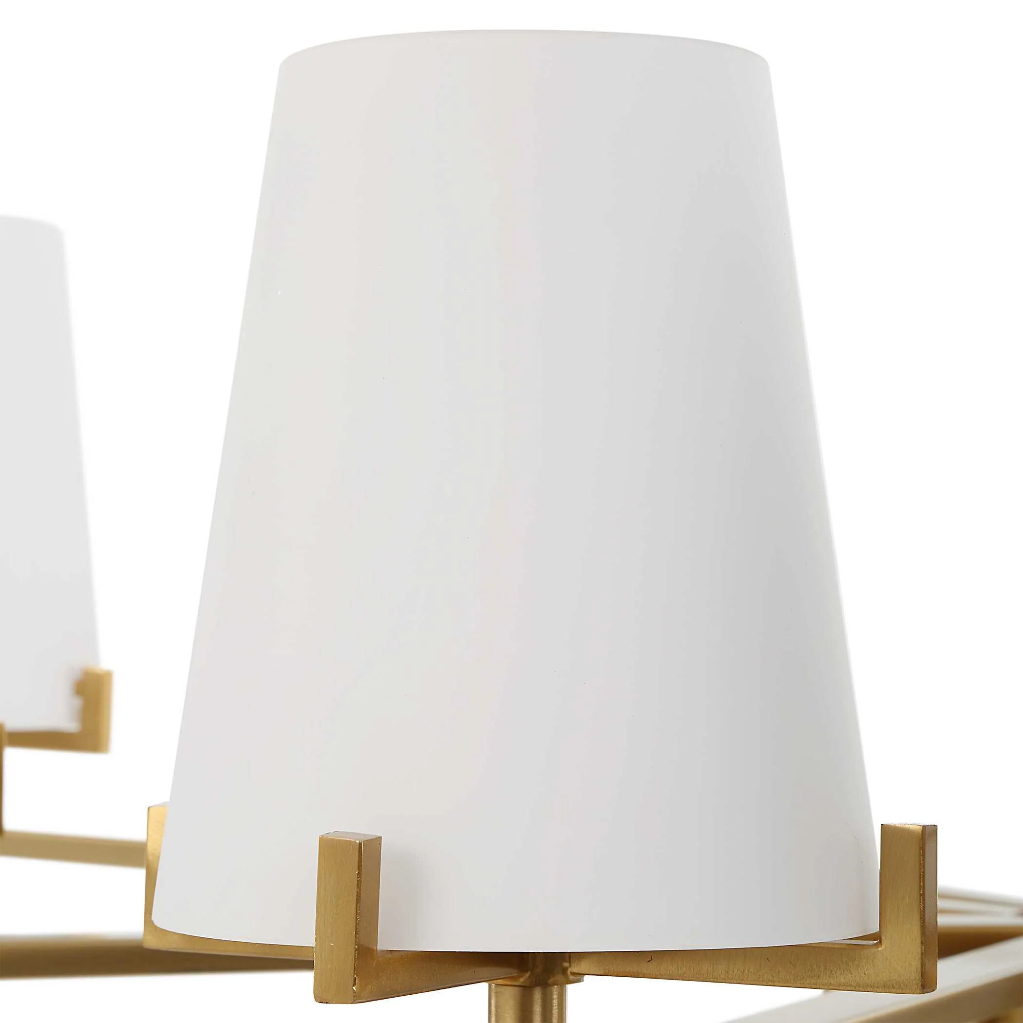 Lassen 8 Light Brass Chandelier - Image 9