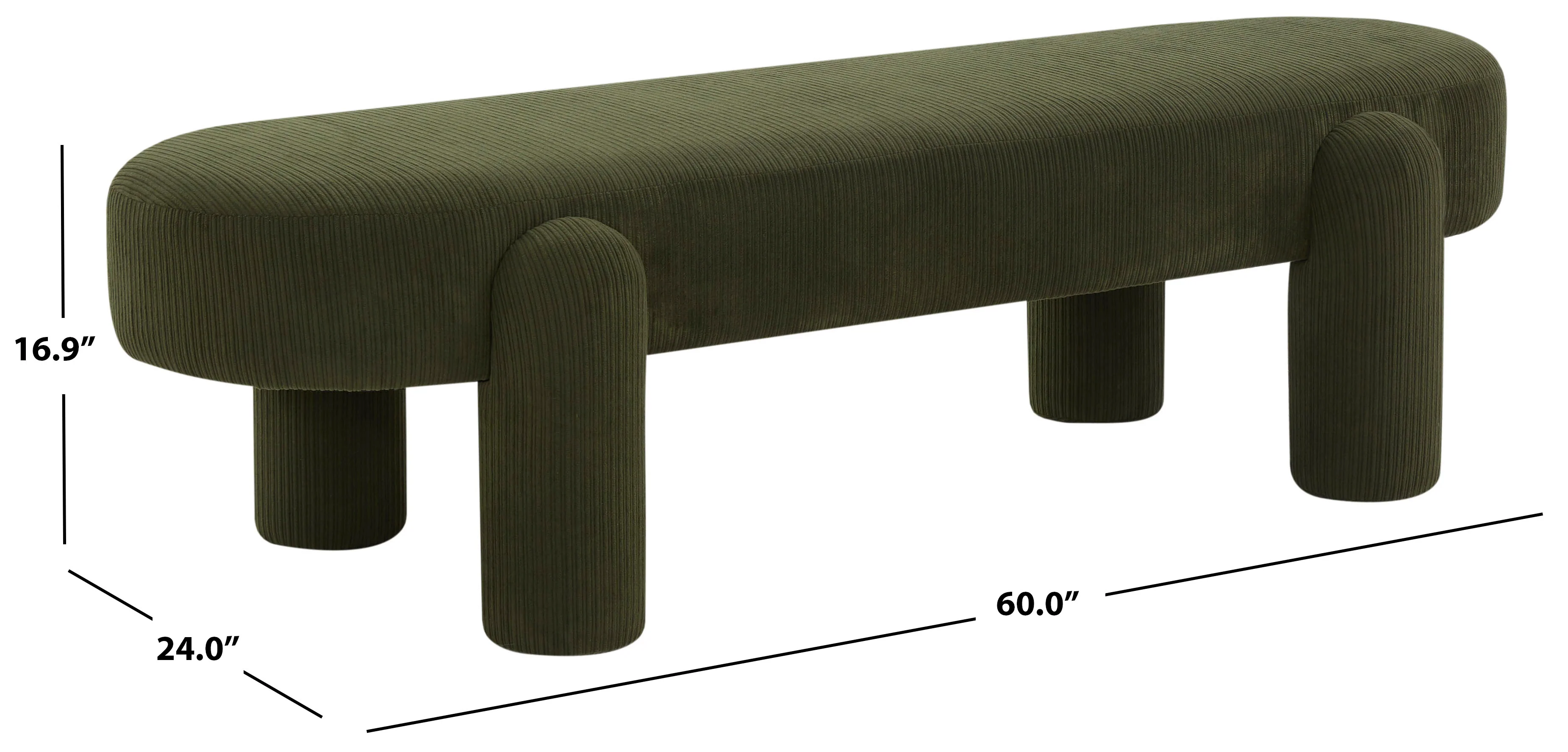 Laurence Corduroy Bench - Image 9