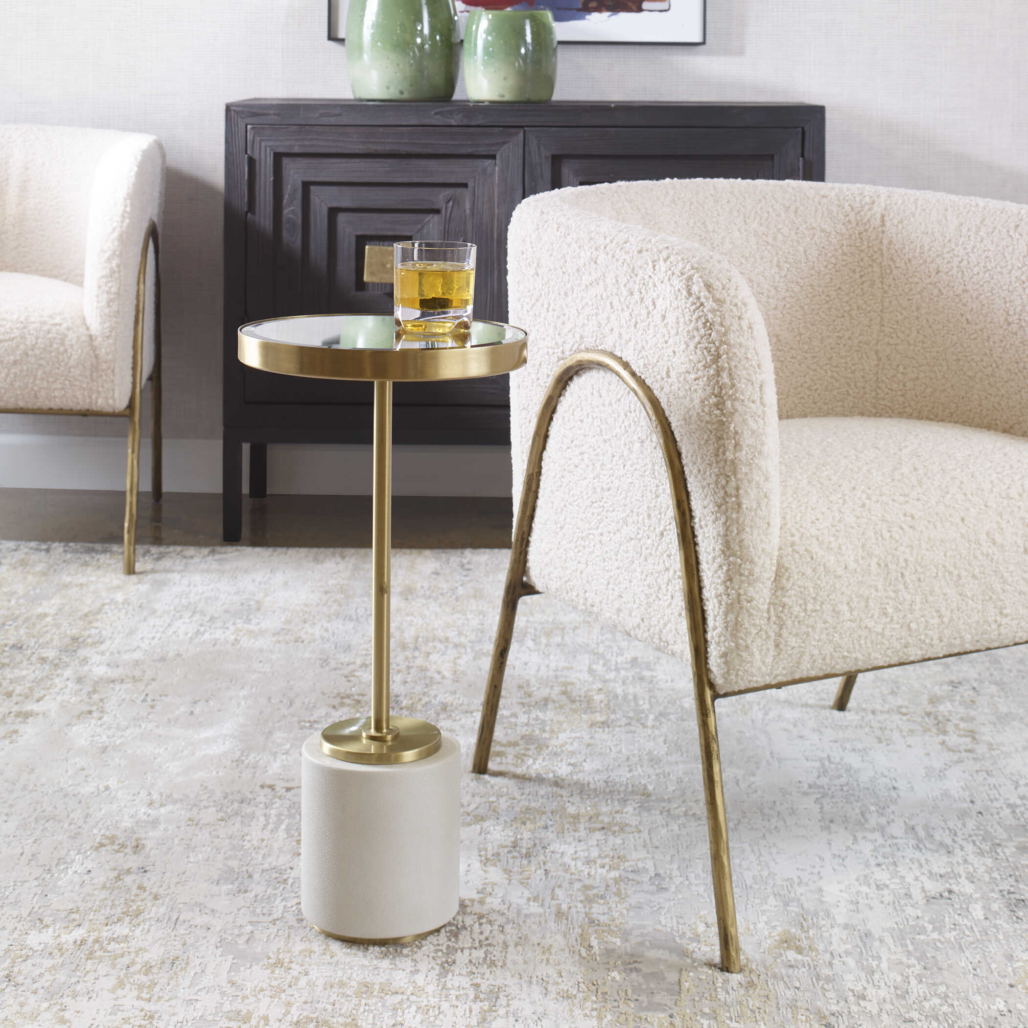Laurier White Drink Table - Image 2