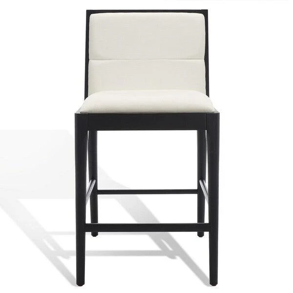 Laycee Linen And Wood Counter Stool - Image 2