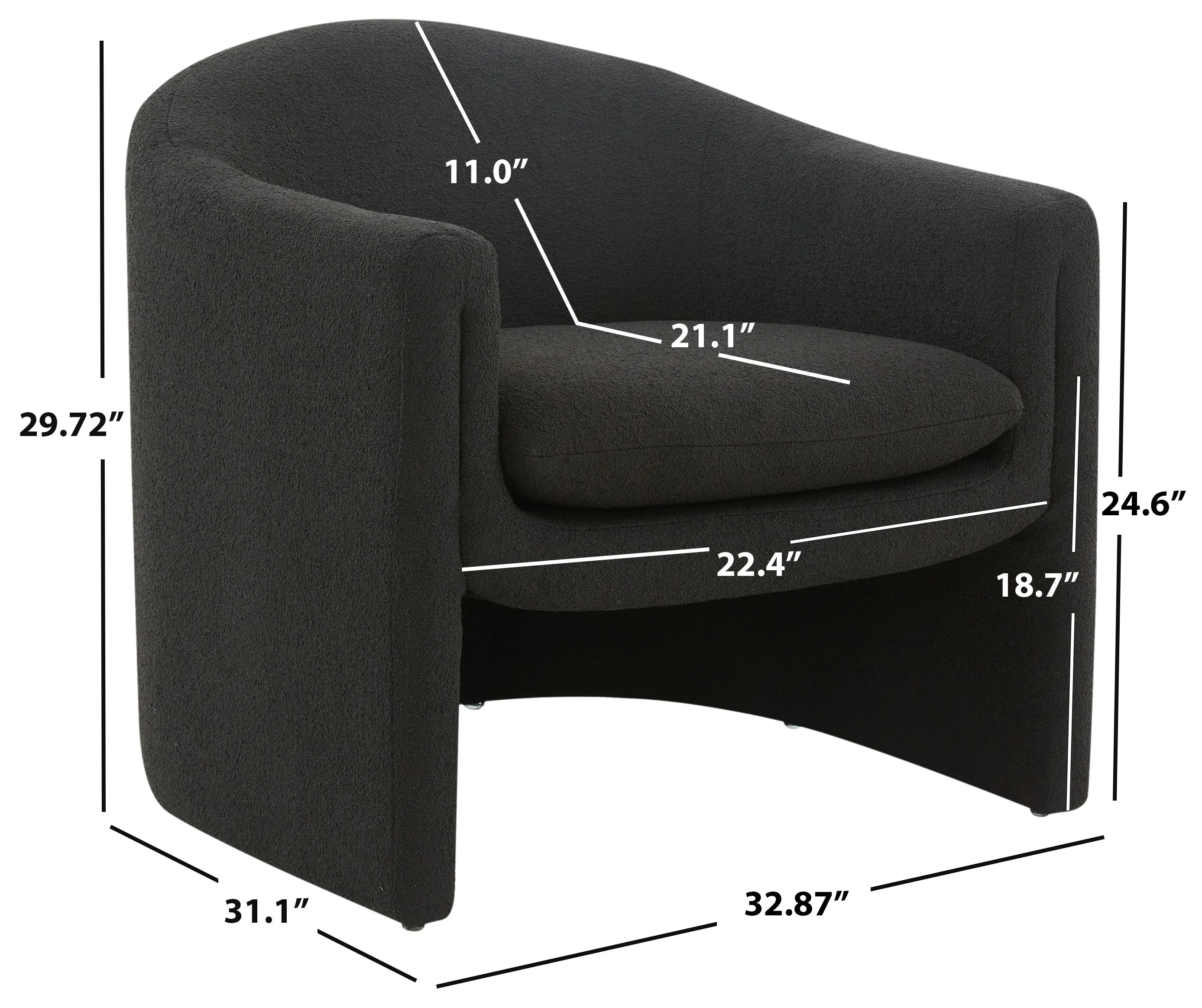 Laylette Boucle Accent Chair - Image 23