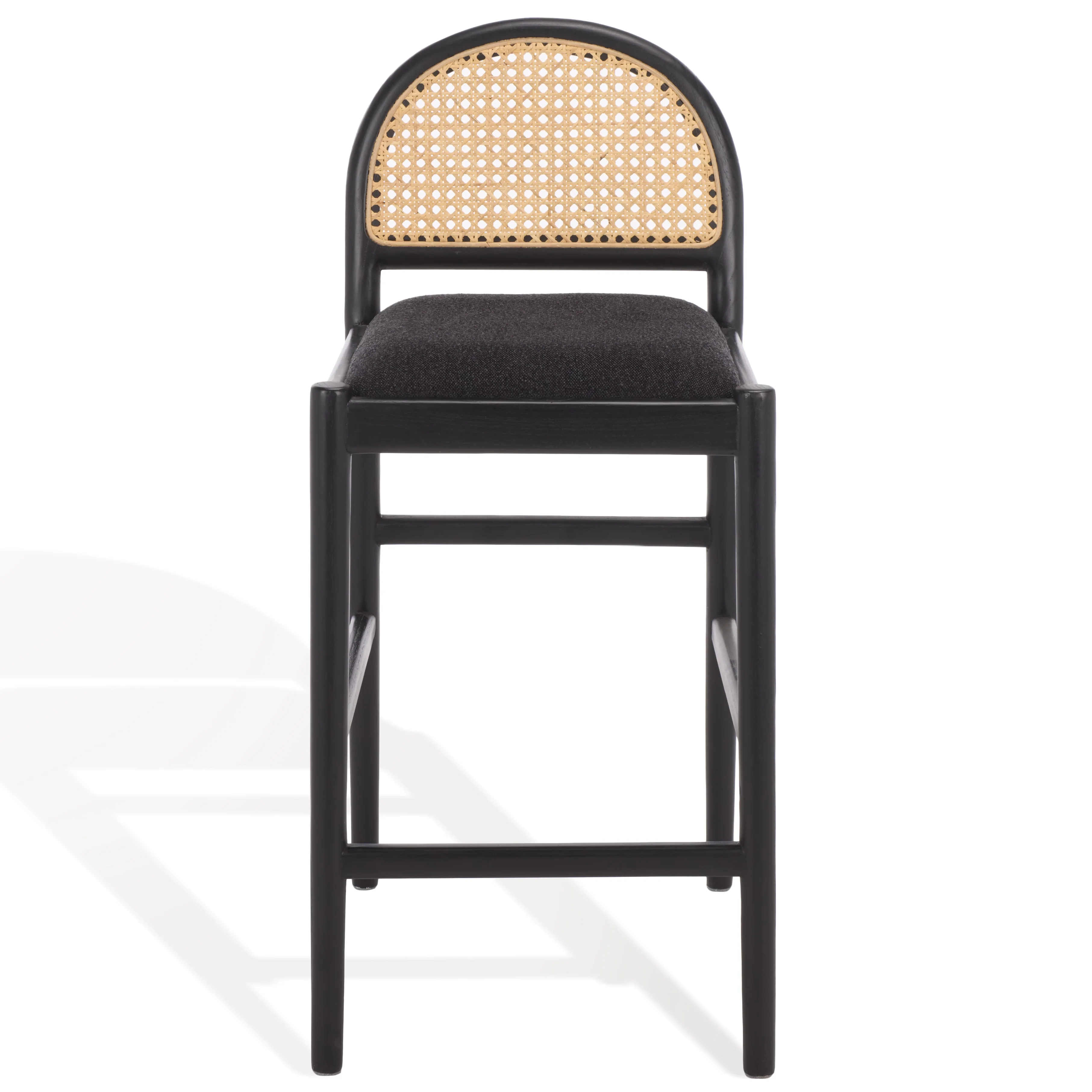 Laylie Rattan And Leather Counter Stool - Image 4