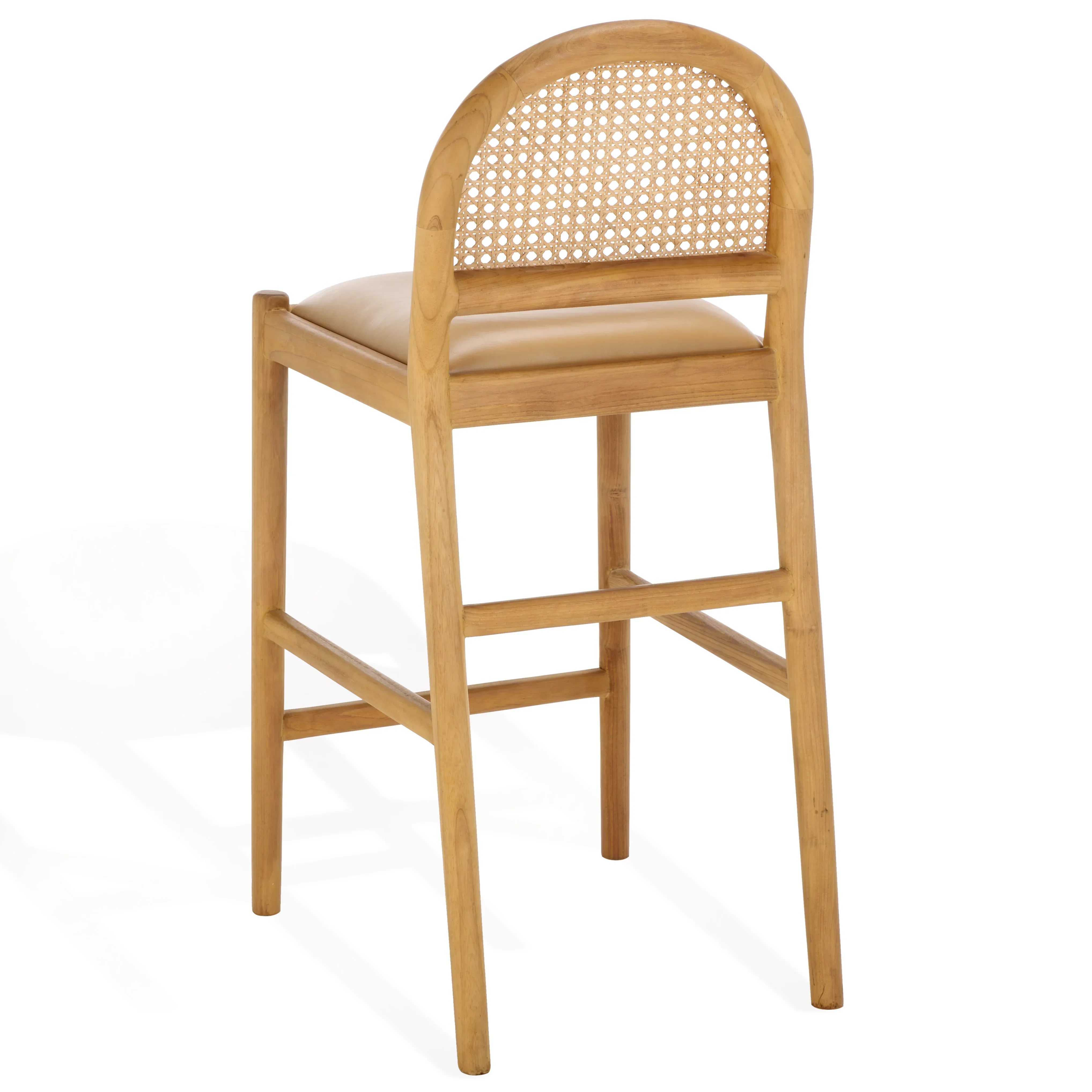Laylie Rattan And Leather Counter Stool - Image 53
