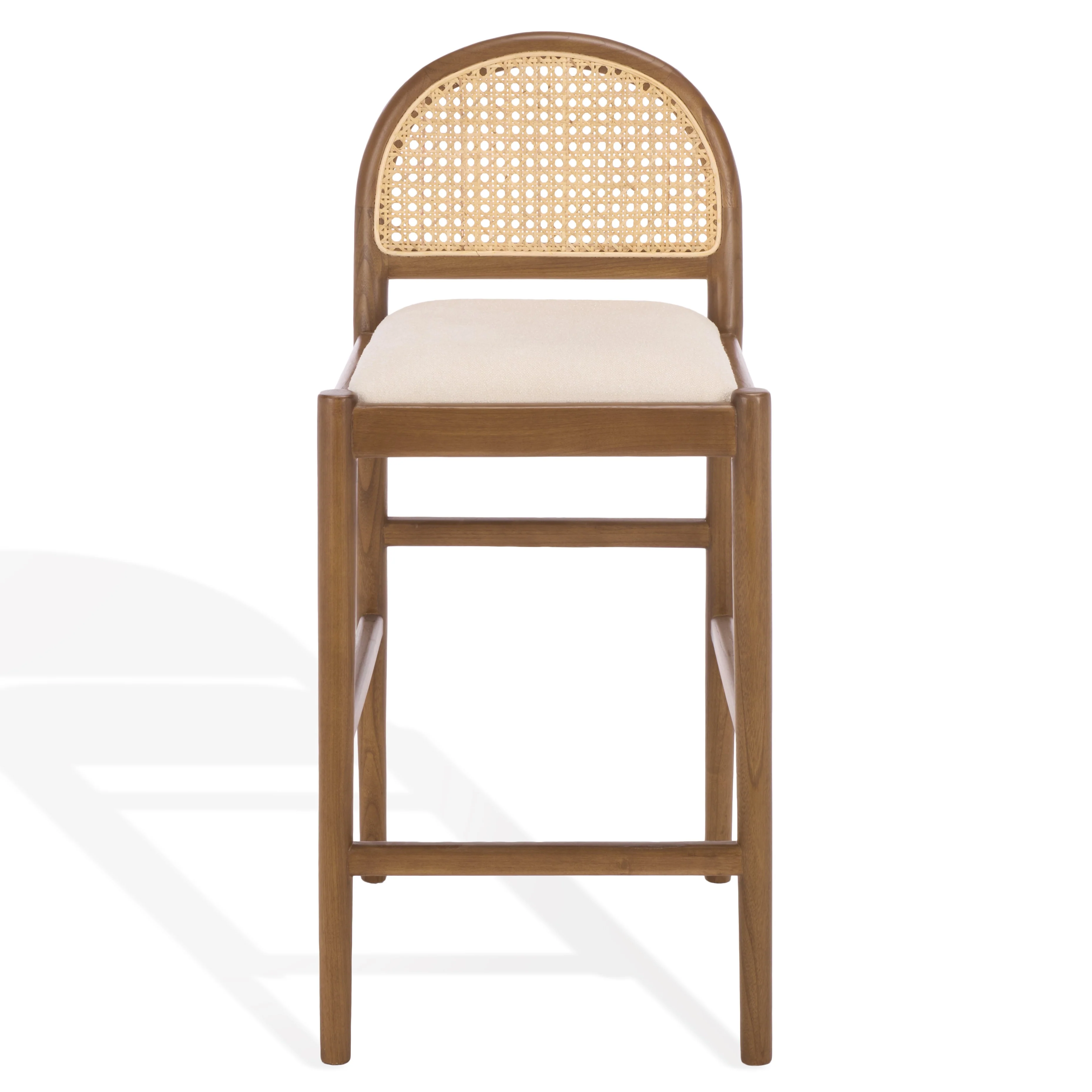 Laylie Rattan And Leather Counter Stool - Image 6