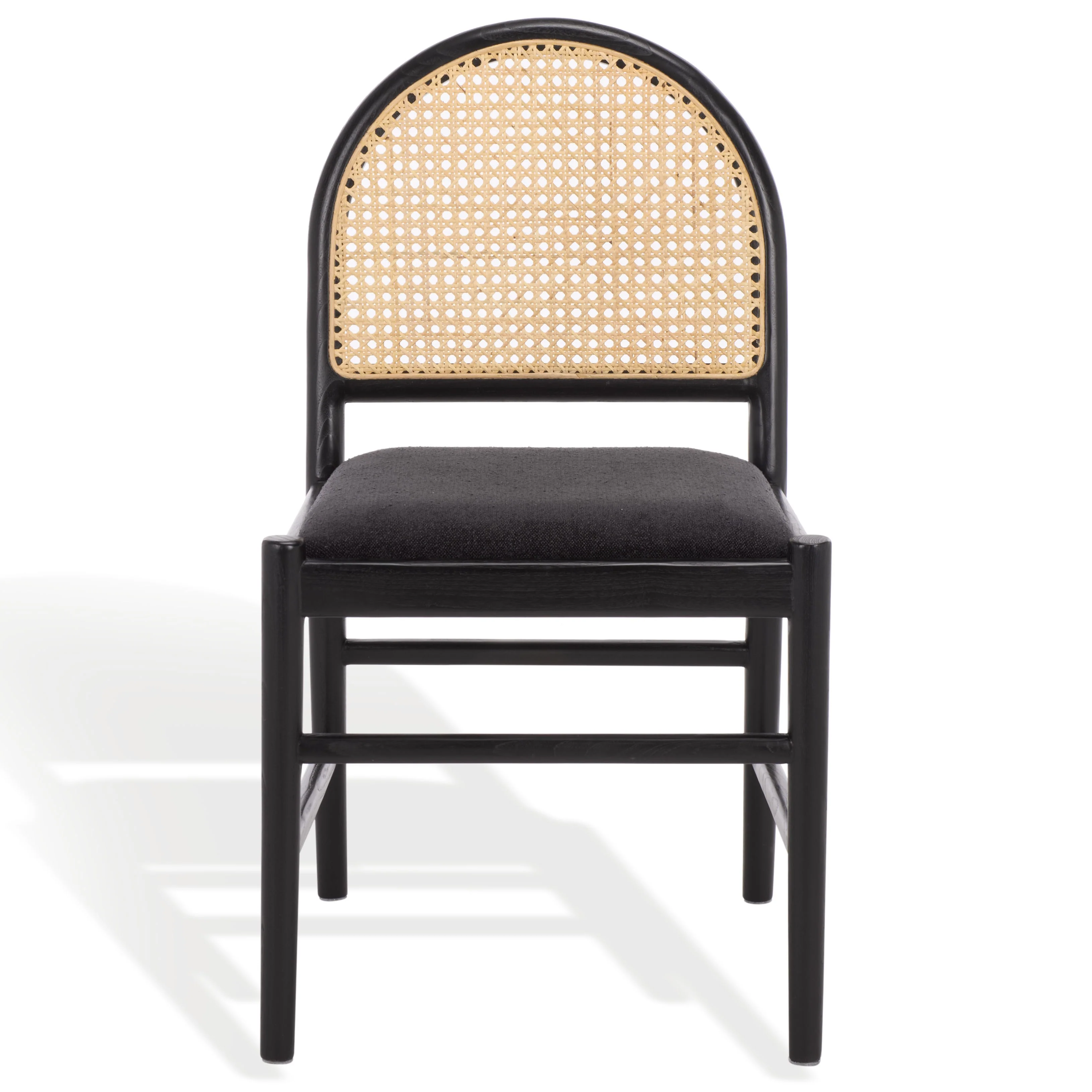 Laylie Rattan And Leather Dining Chair - Set of 2 - Image 7