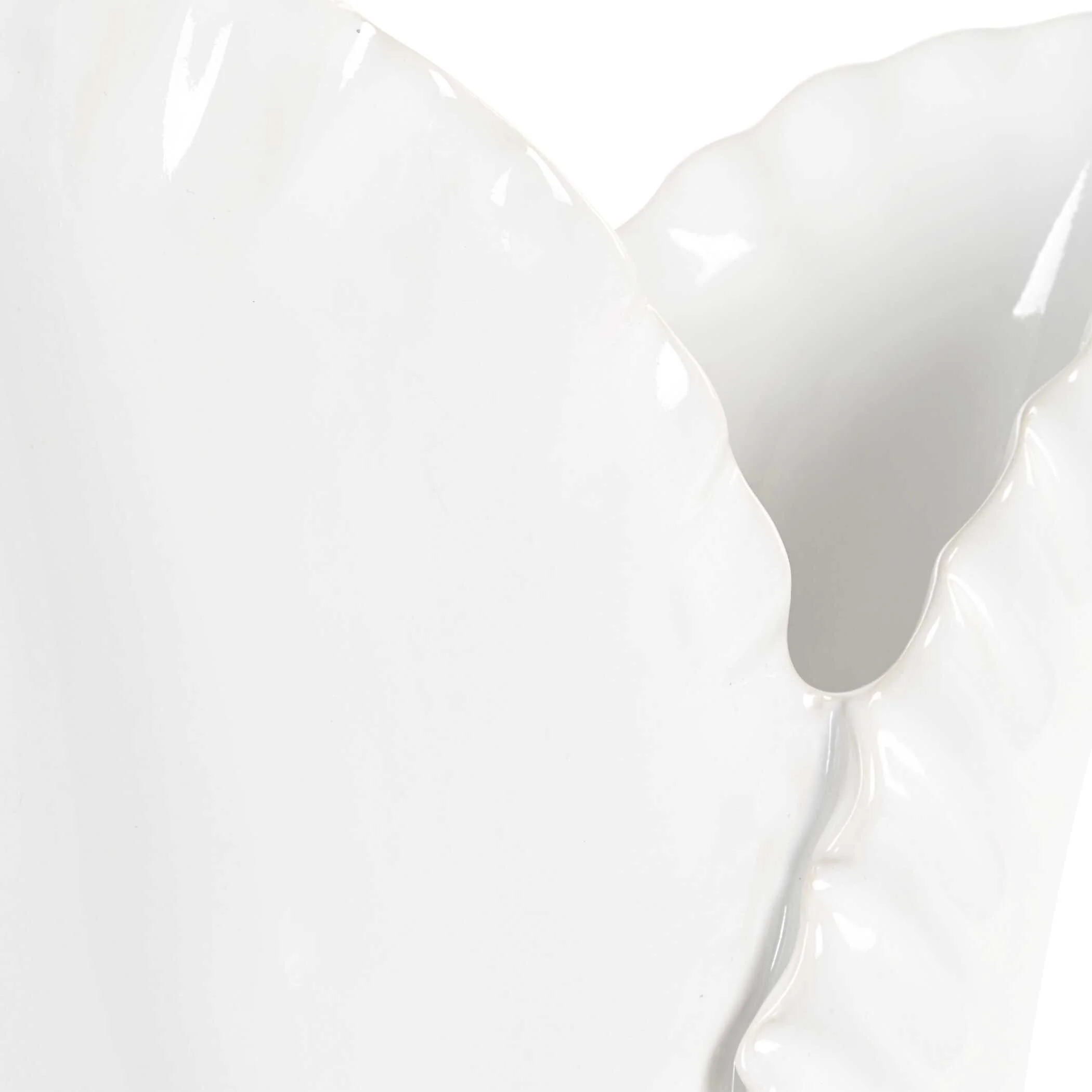 Leafscape White Vases - Set of 2 - Image 5