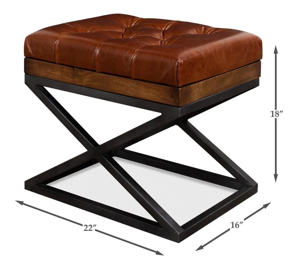 Leather Cushion Bench - Image 6