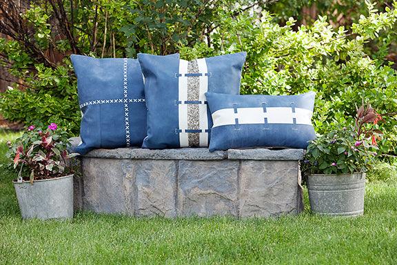 Leather Rectangle Cushion - Image 2