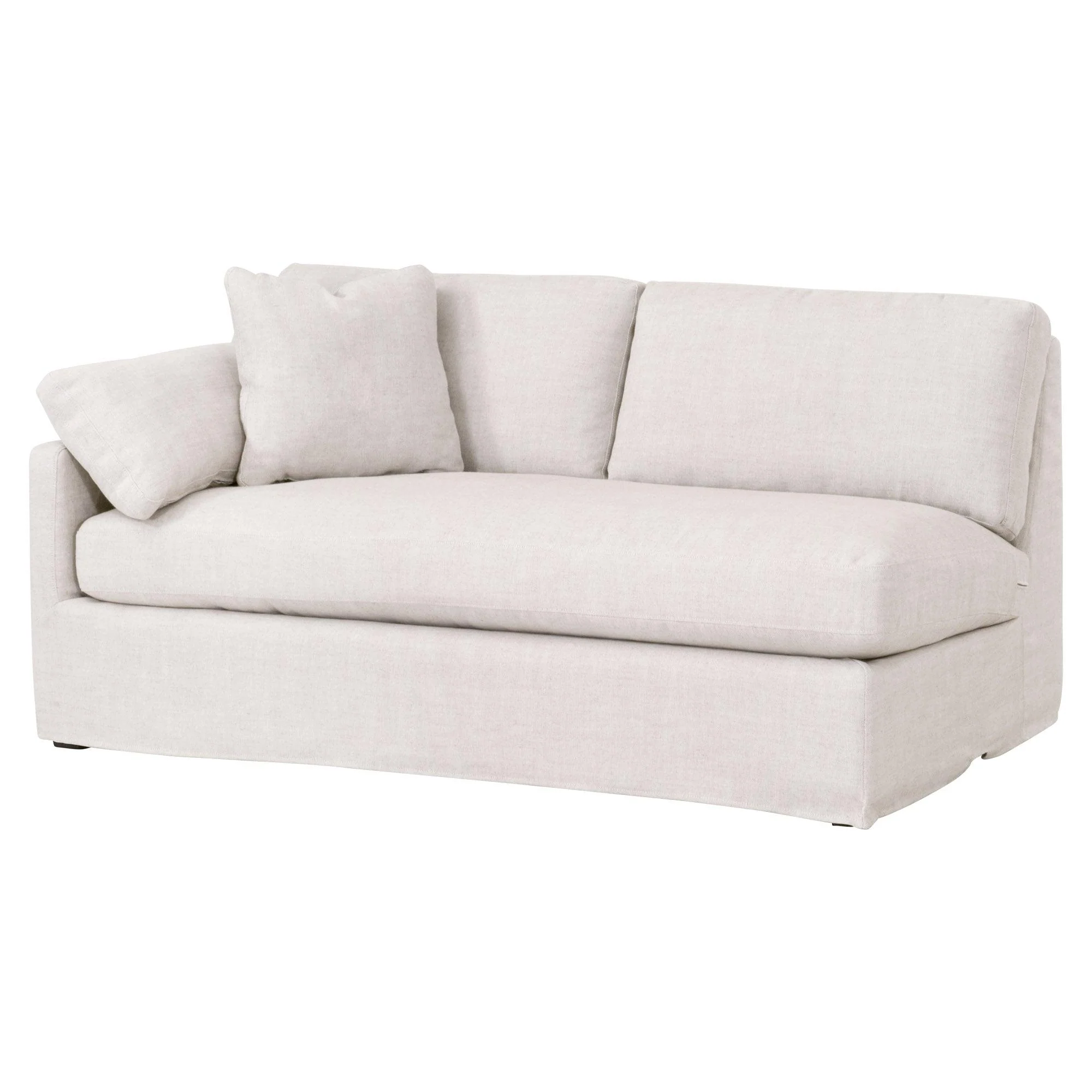 Lena Modular Slipcover 2-Seat Left Slope Arm Sofa - Image 3