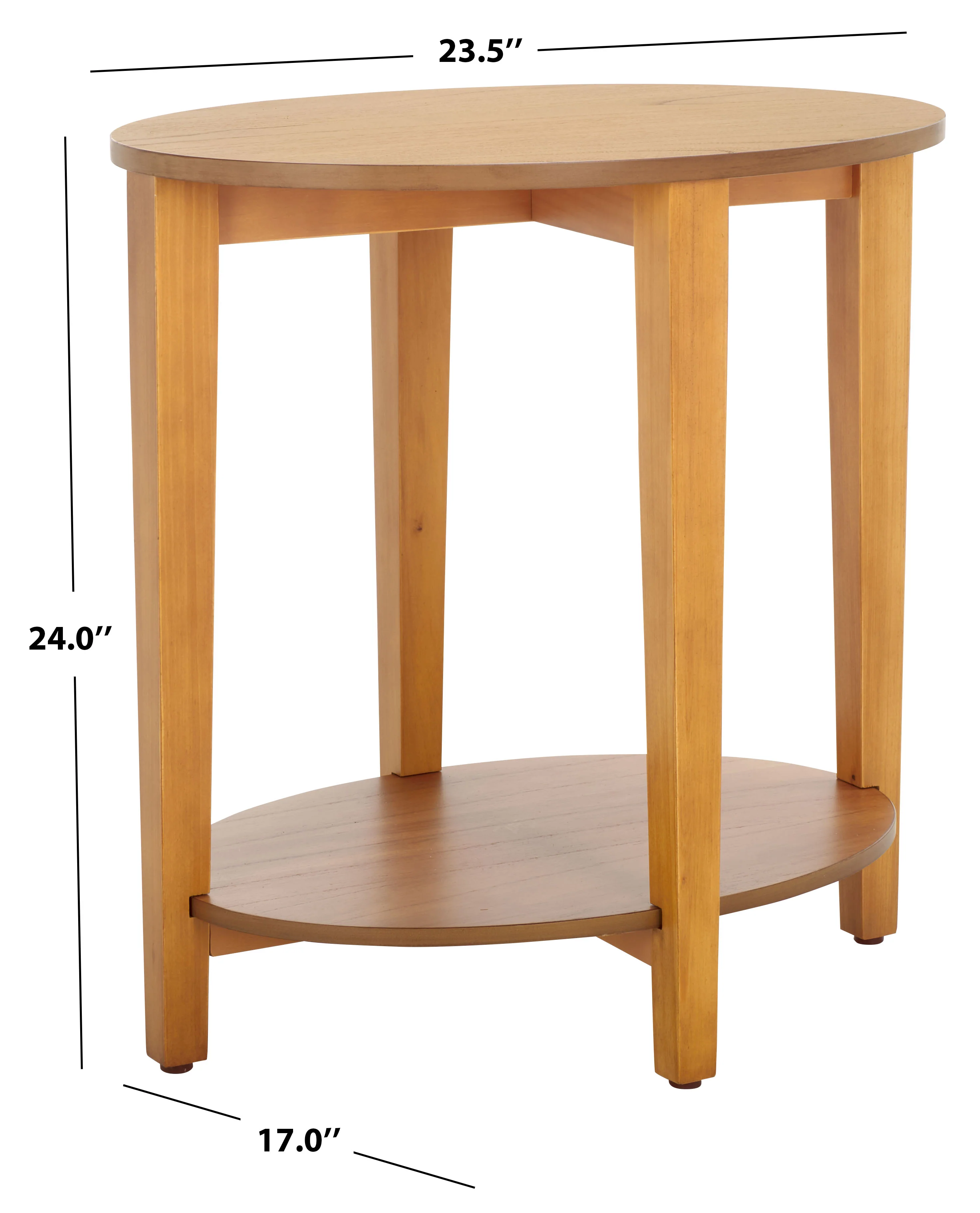 Leonardi Oval Wood Accent Table - Image 15