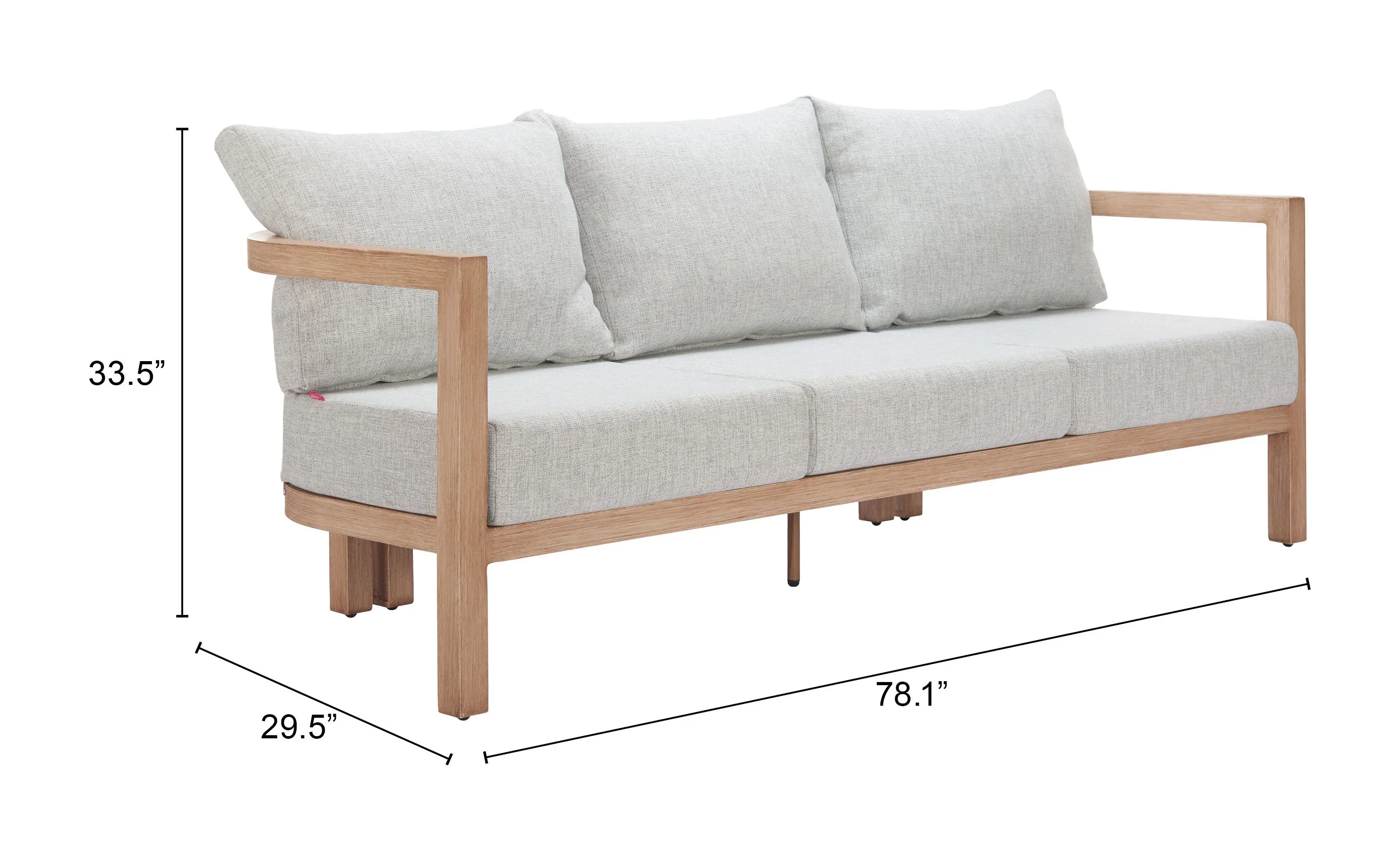 Leto Sofa Gray - Image 7