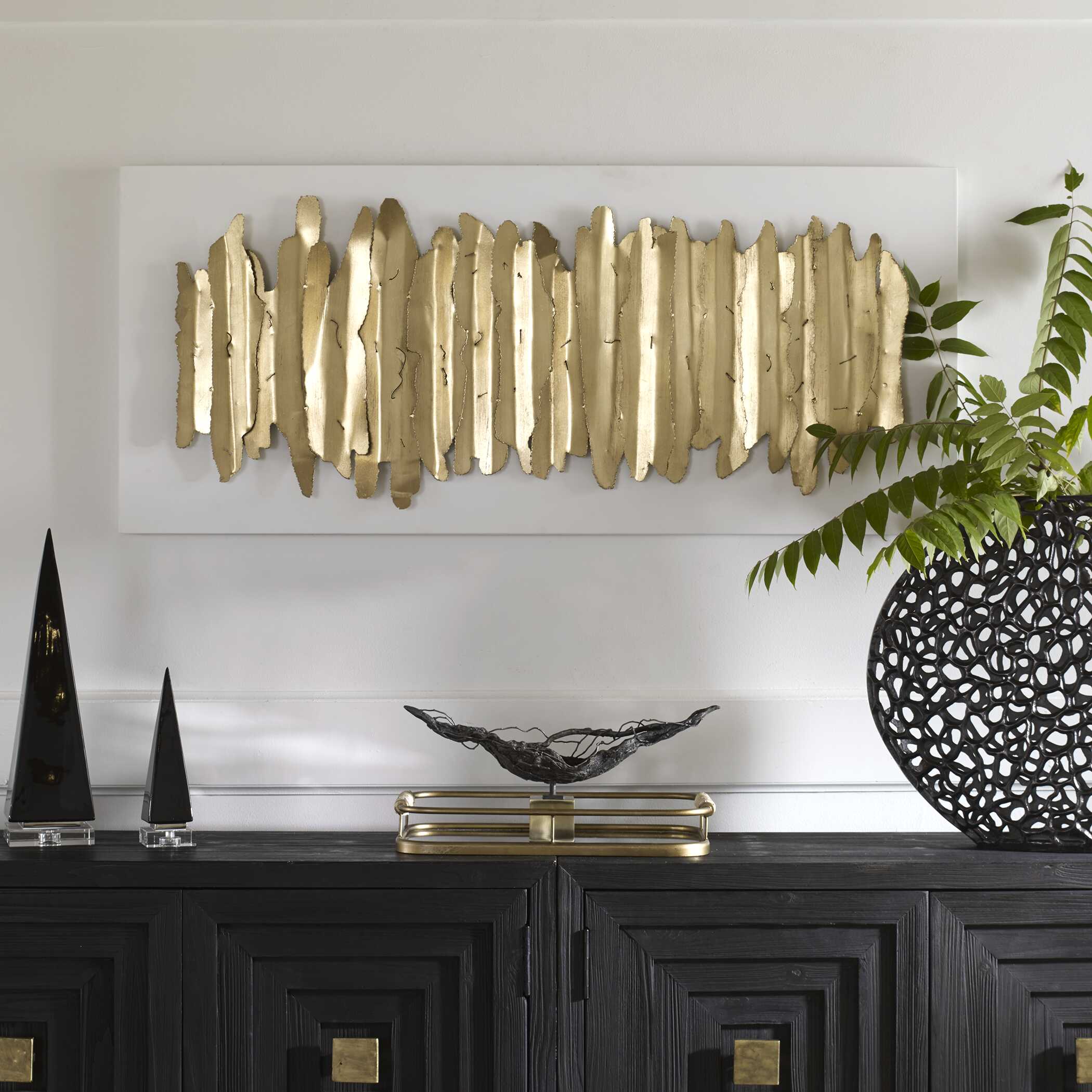 Lev White Metal Wall Decor - Image 3
