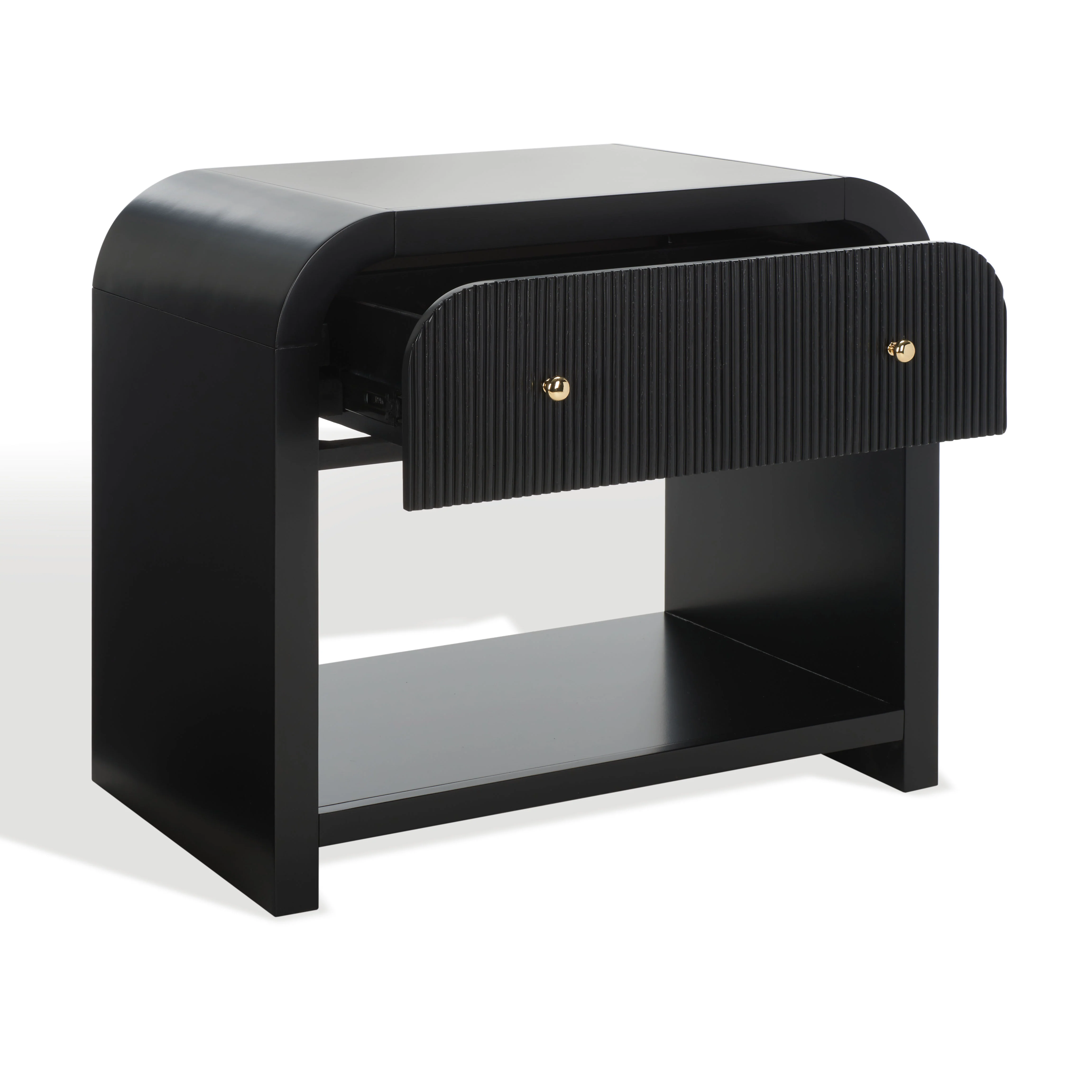 Liabella 1 Drawer Curved Nightstand - Image 10