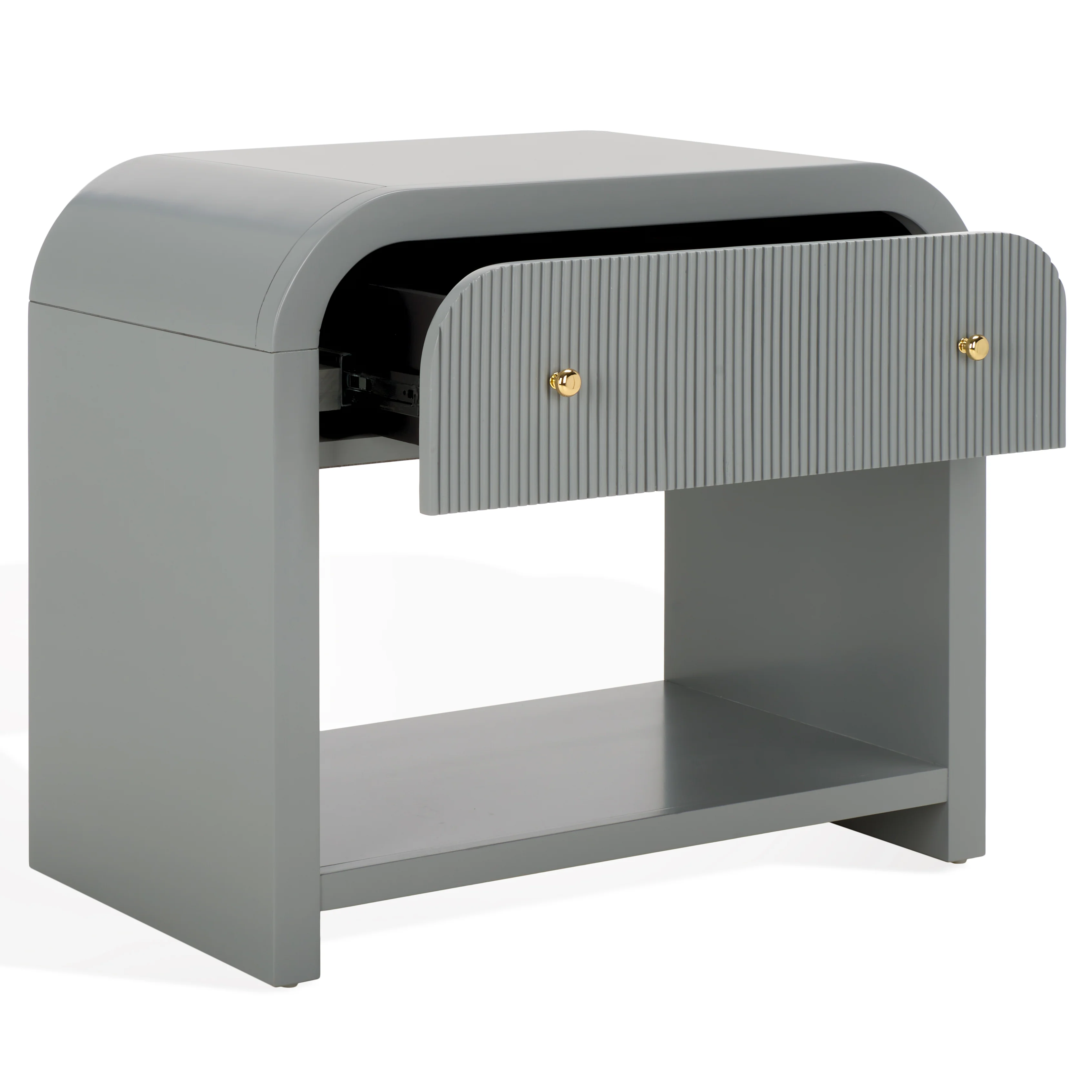 Liabella 1 Drawer Curved Nightstand - Image 11