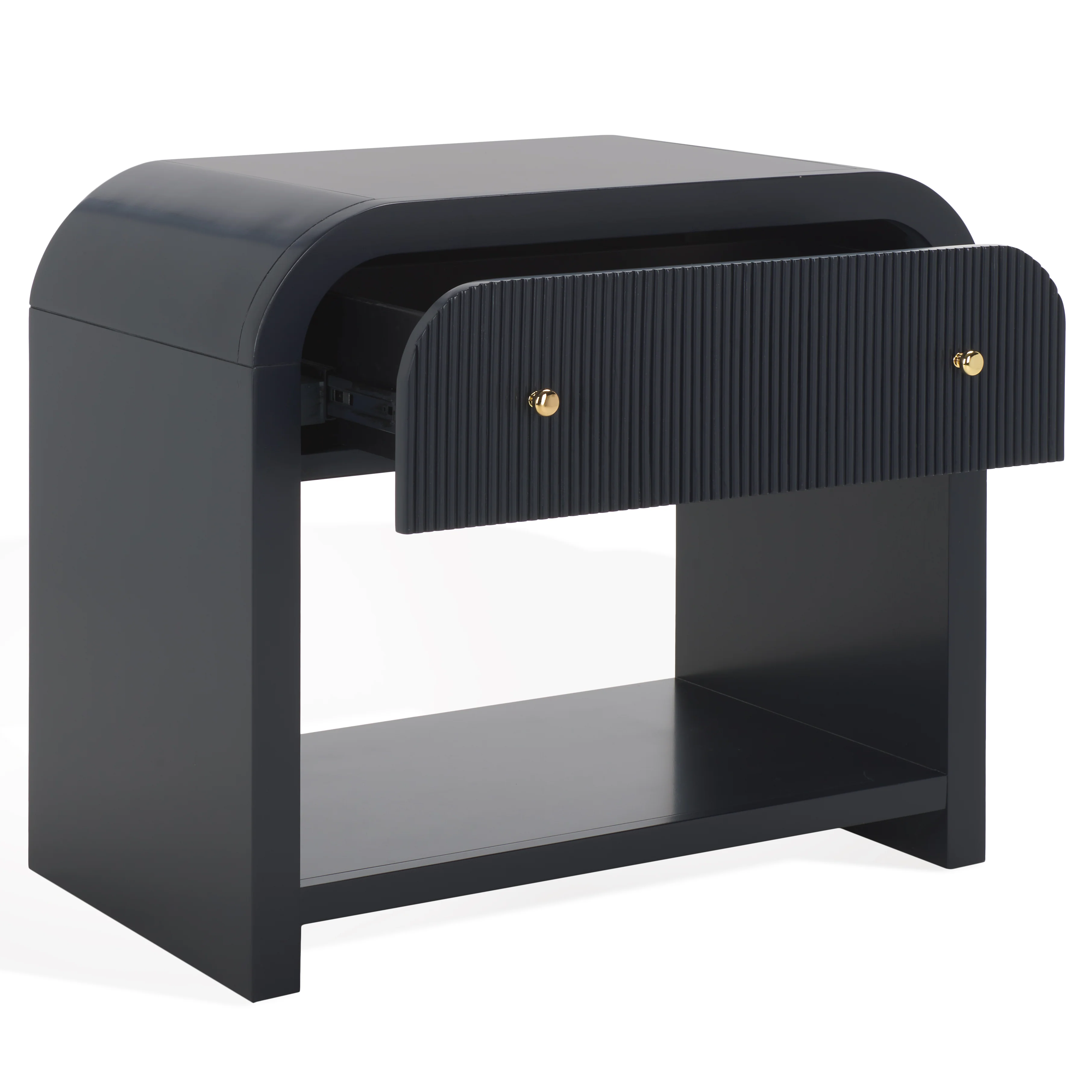 Liabella 1 Drawer Curved Nightstand - Image 12