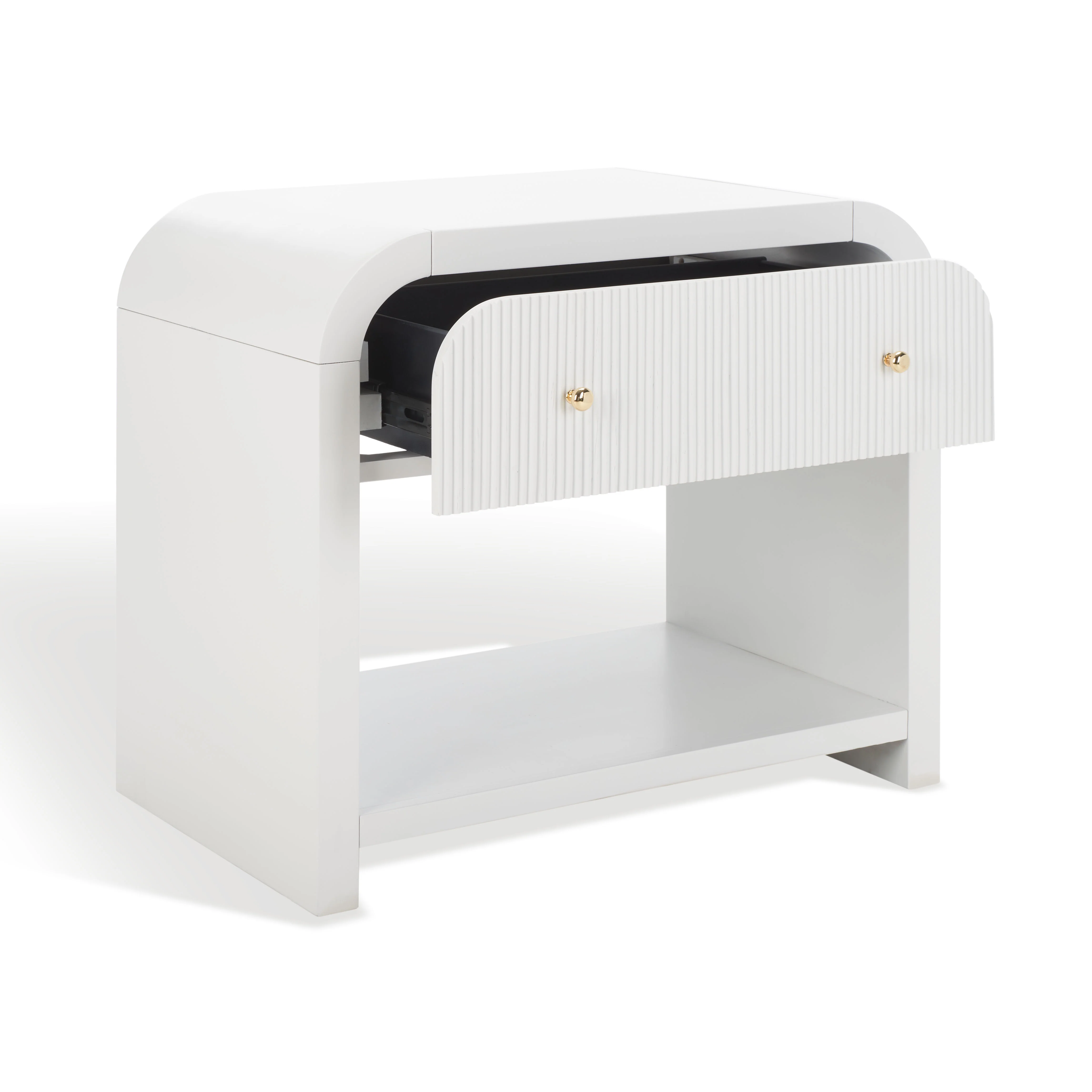 Liabella 1 Drawer Curved Nightstand - Image 9