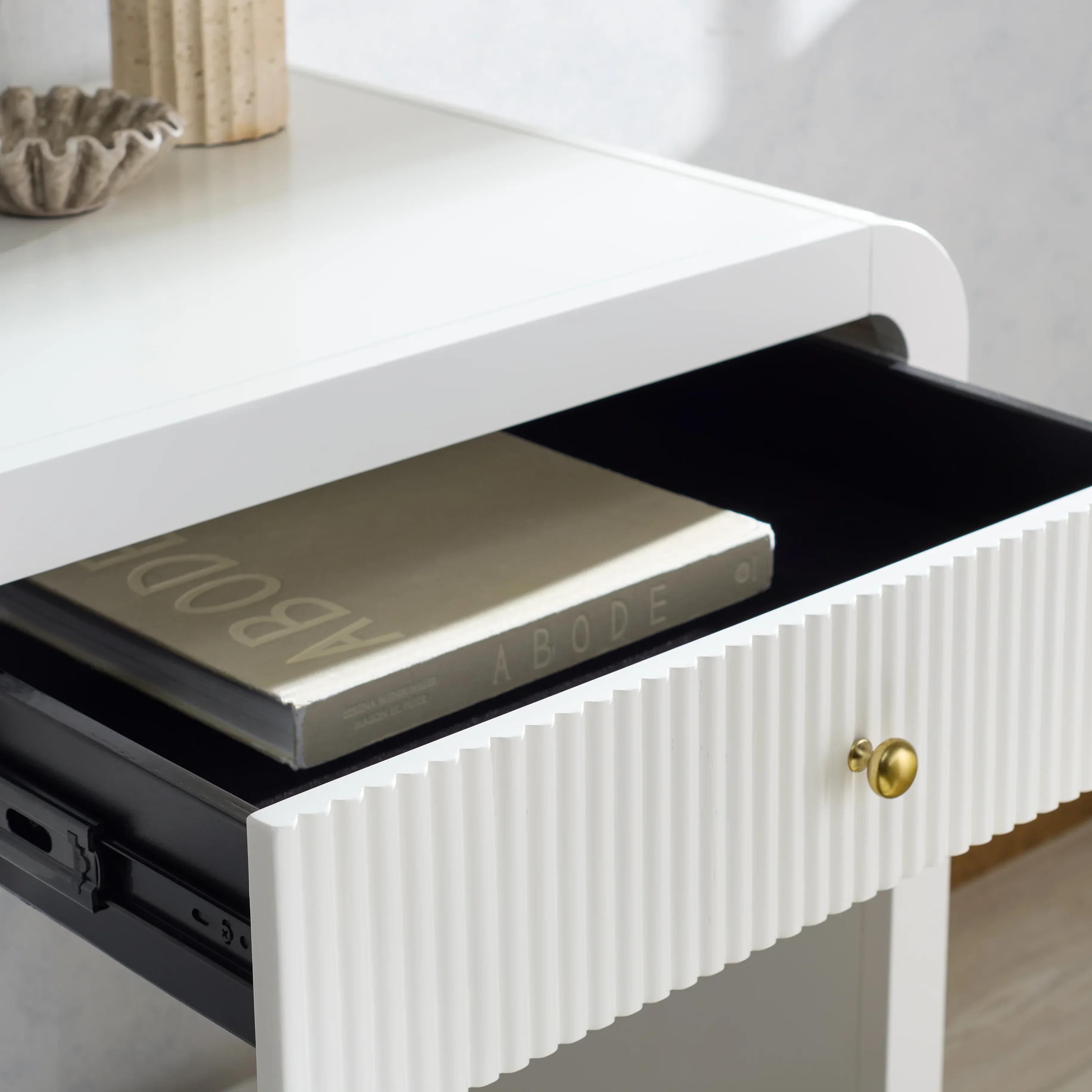 Liabella 2 Drawer Curved Desk - Image 5