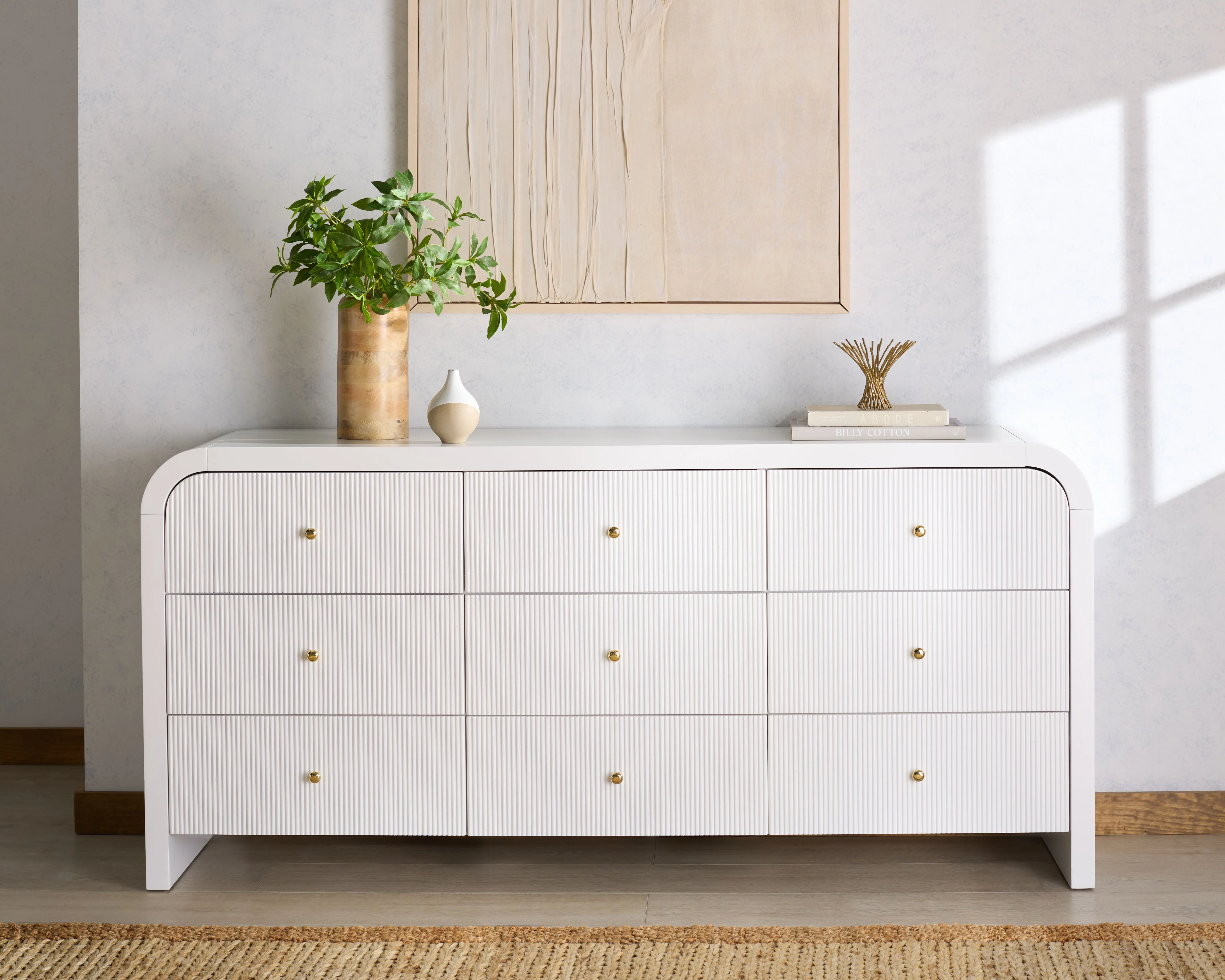 Liabella 9 Drawer Curved Dresser - Image 2