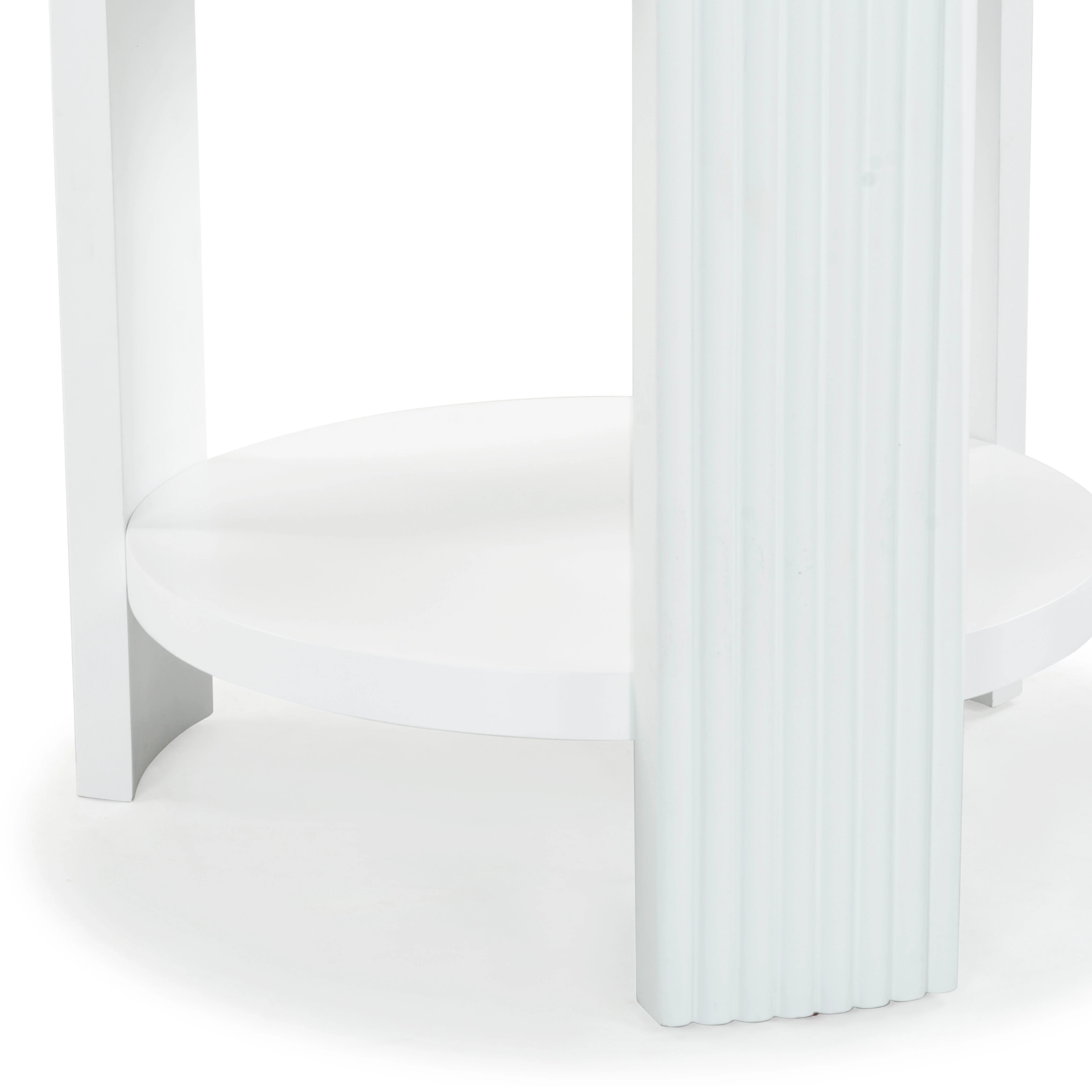 Liabella Round Wood Accent Table - Image 6